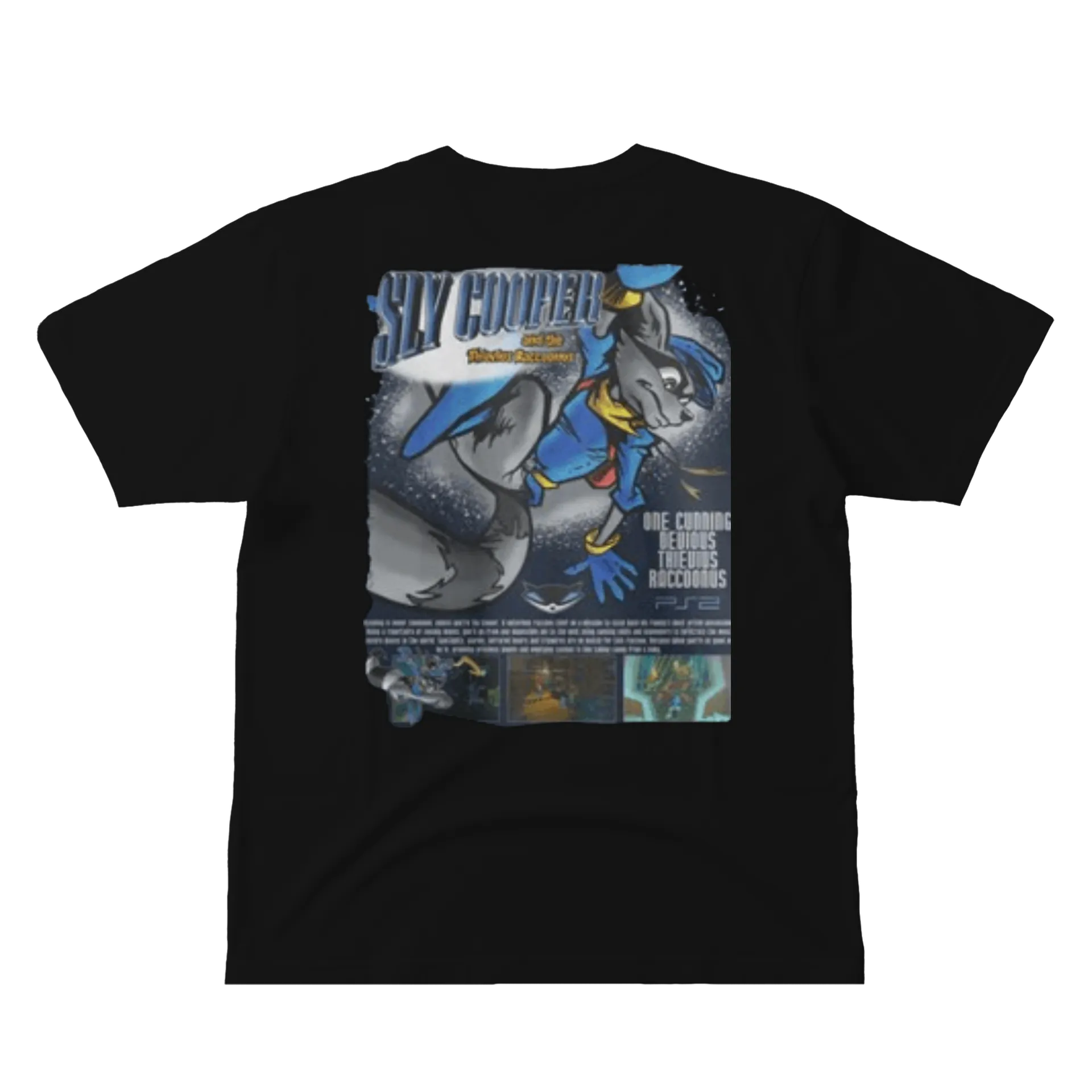 Camiseta Sly Cooper Estampa Rato 100% Algodão - Imagem 3