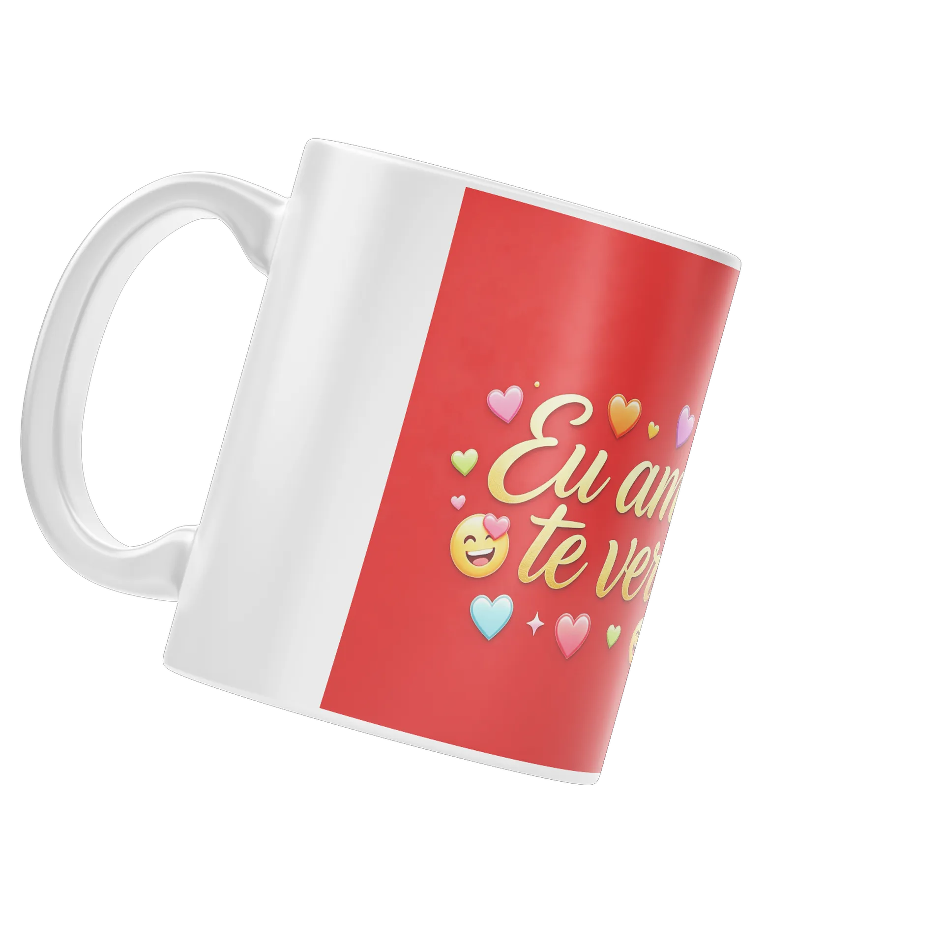 Caneca Personalizada Coração Emoji Variedade 325ml - Imagem 4