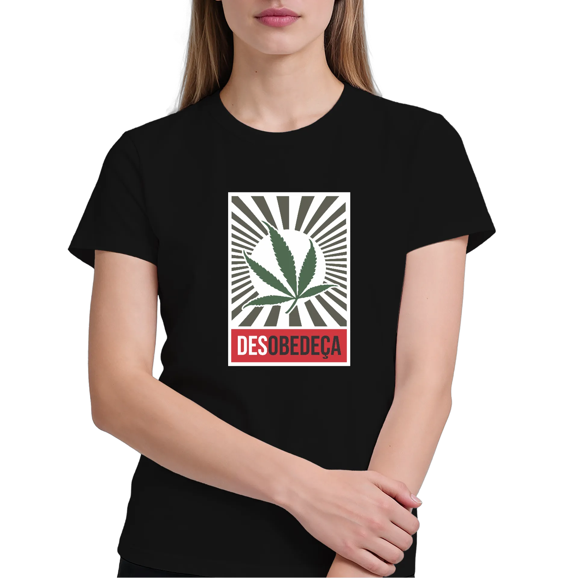 Camiseta Estampa Desobedeça 100% Algodão - Imagem 4