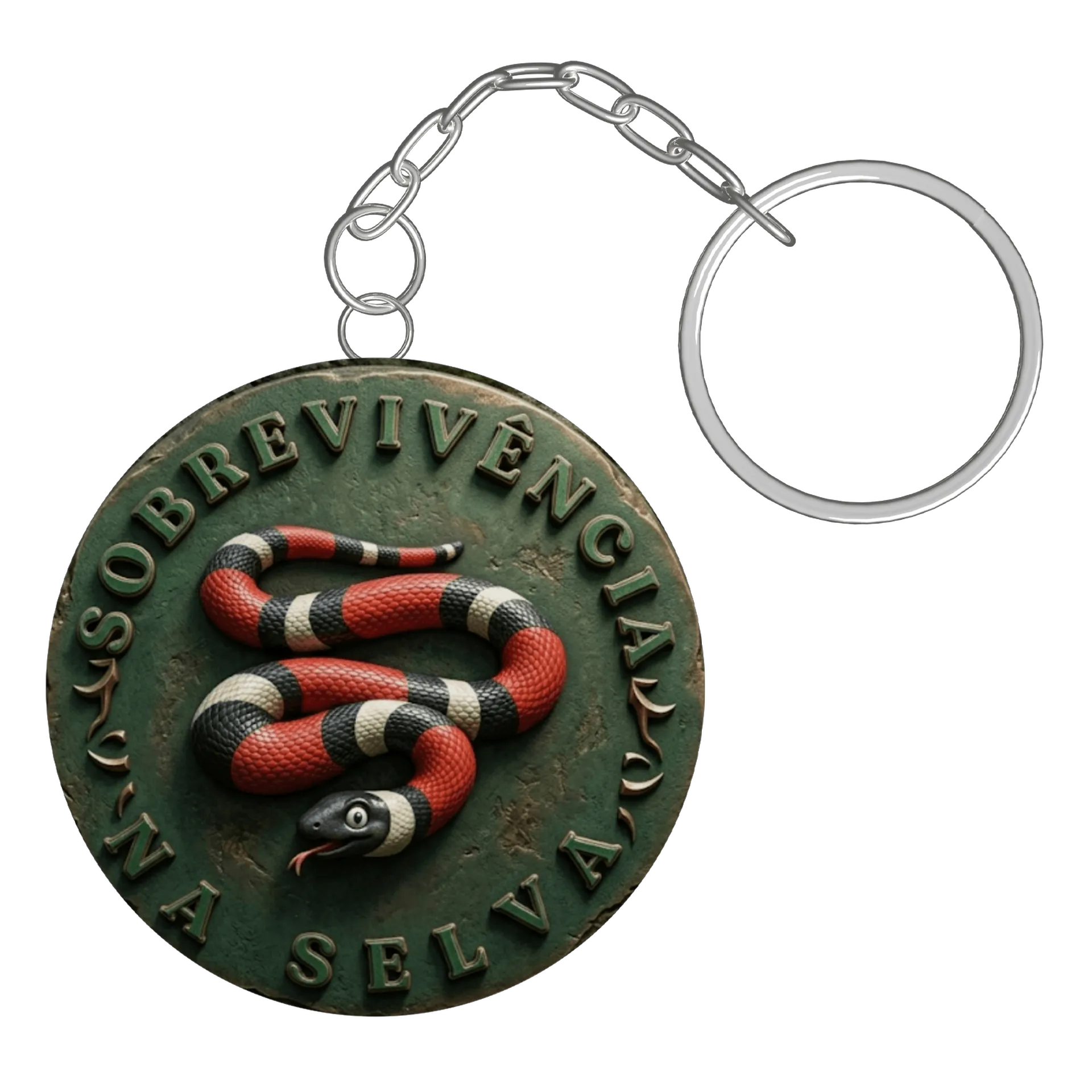 Chaveiro personalizado sobrevivência na Selva  - Imagem 3