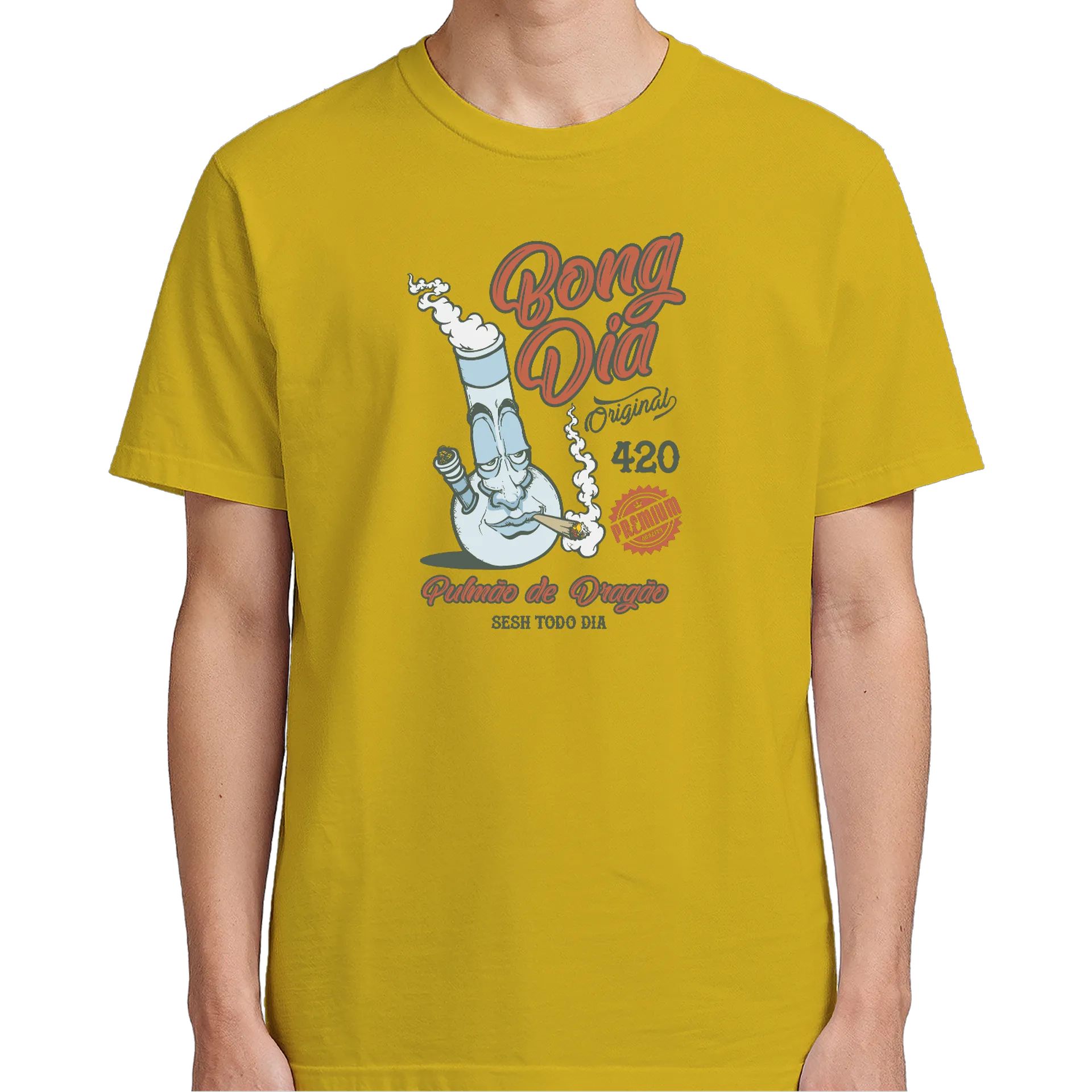 Camiseta Estampa Bong Dia 100% Algodão - Imagem 5
