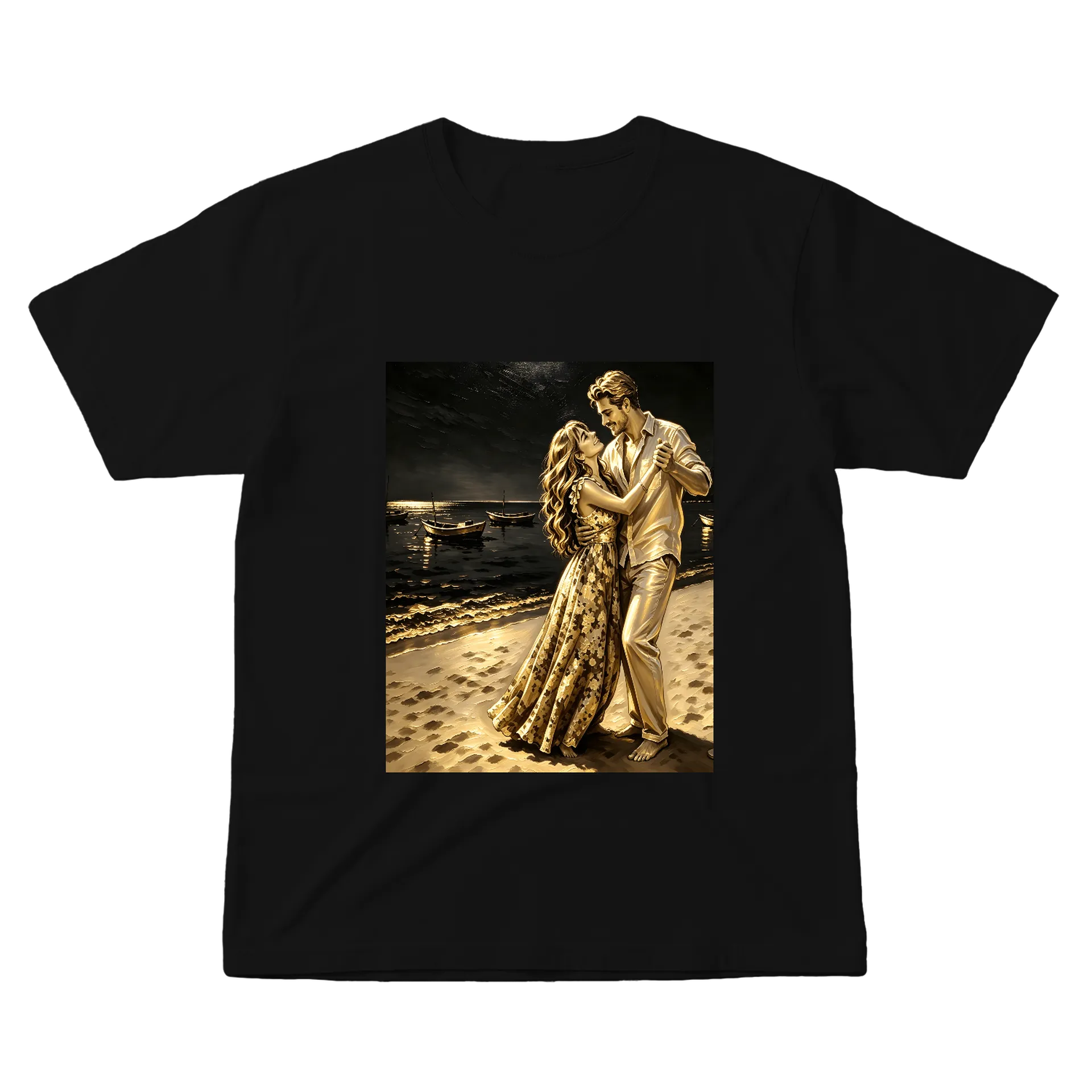 Camiseta Dança ao Luar Estampa Floral 100% Algodão - Imagem 1