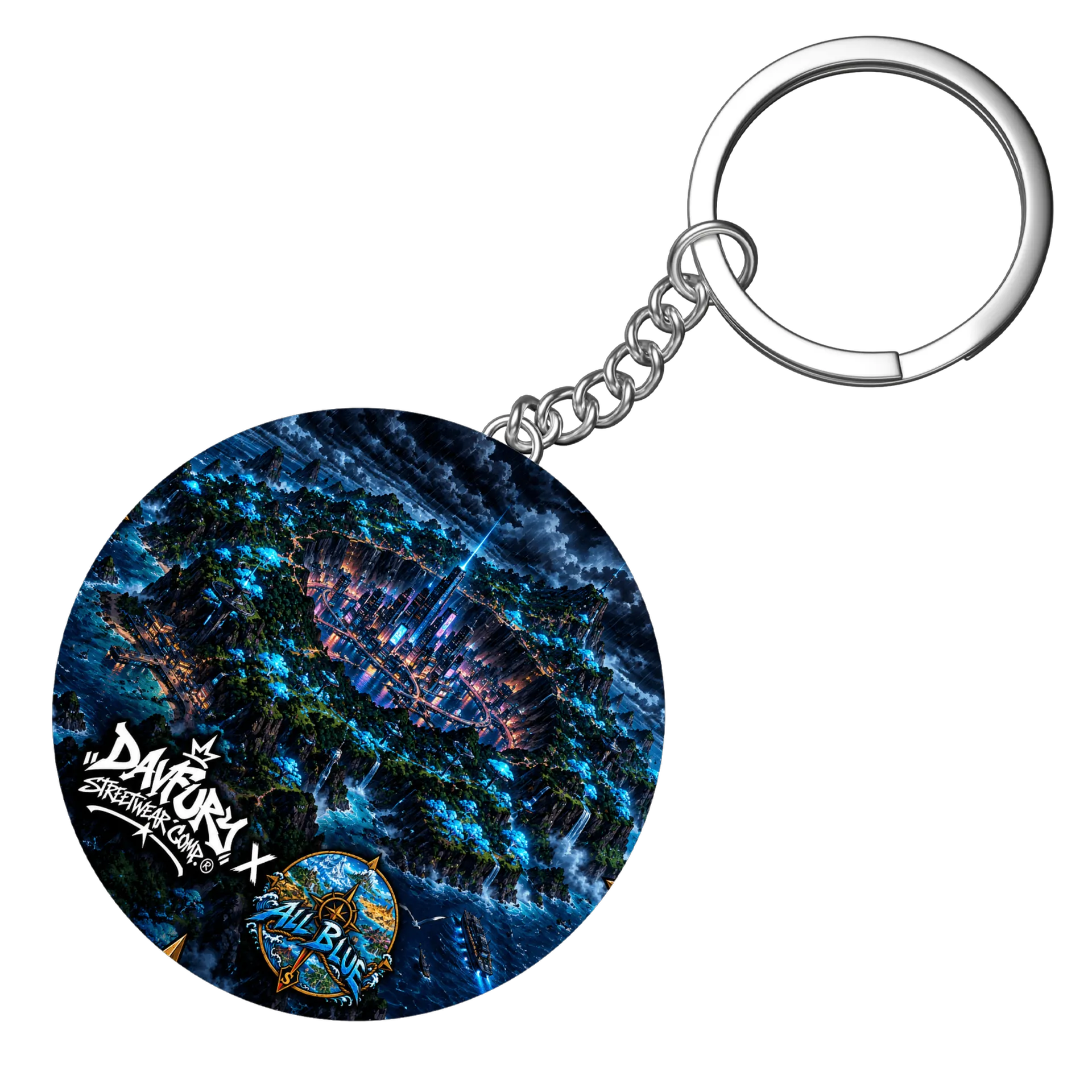 Chaveiro colab. Davfury Streetwear Comp. ® x RPG All Blue - Imagem 3
