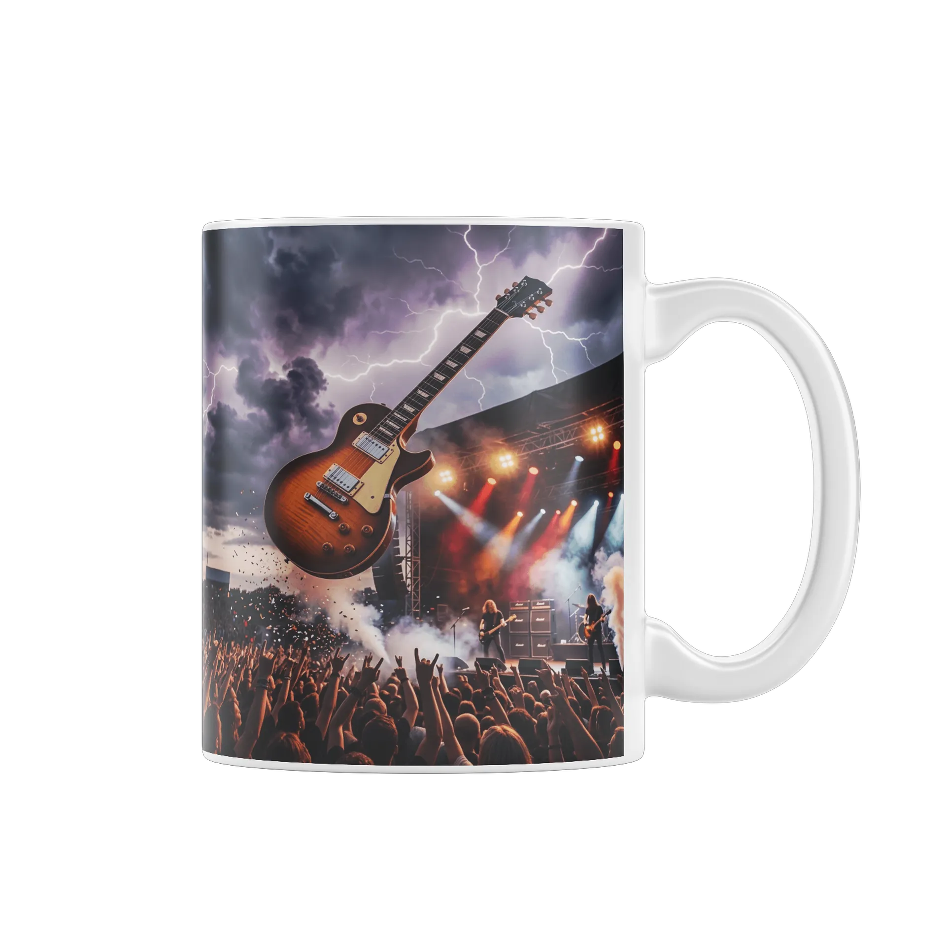 Caneca Guitarra Elétrica Show de Rock 325ml - Imagem 1