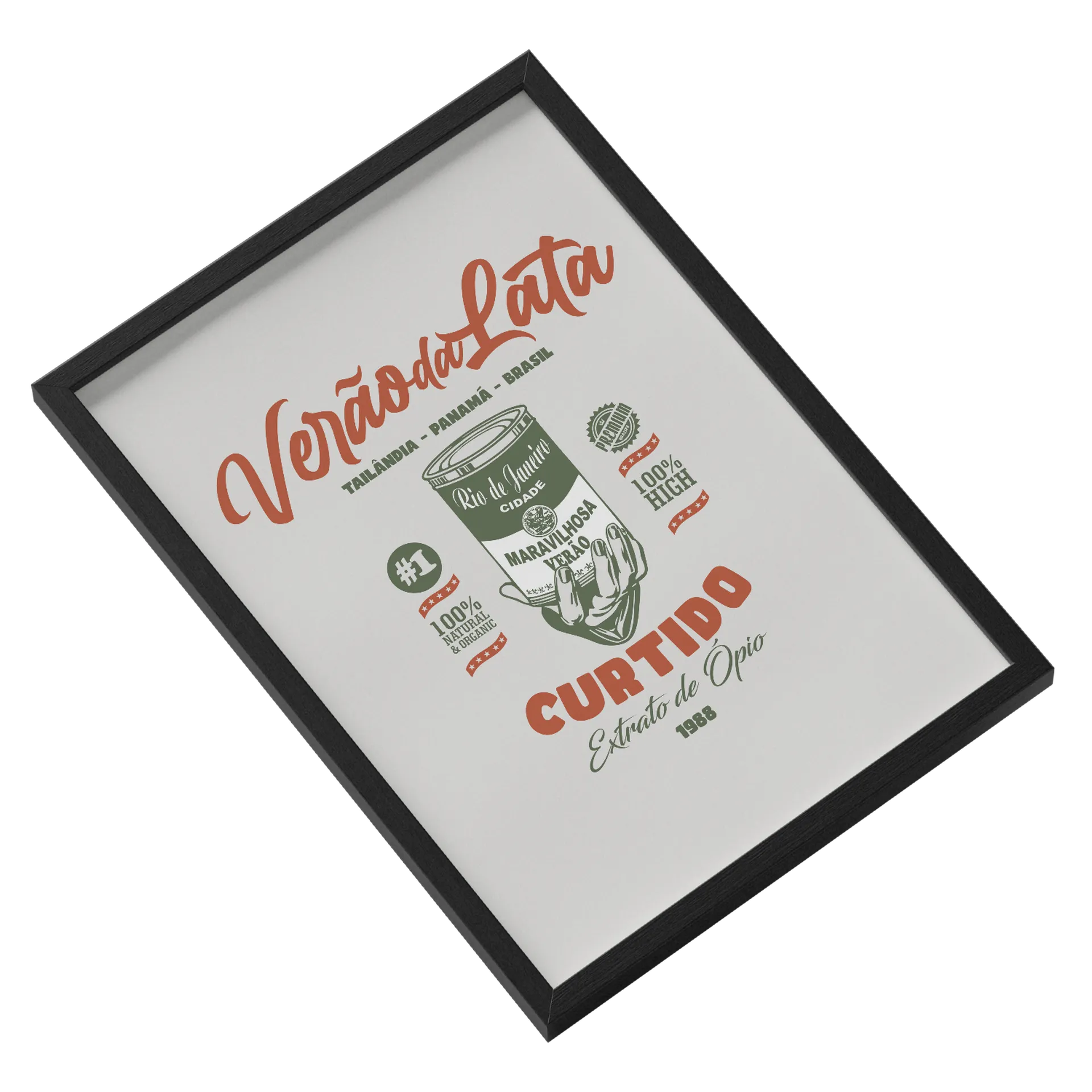 Quadro Verão da Lata Estampa Vintage A3 - Imagem 2