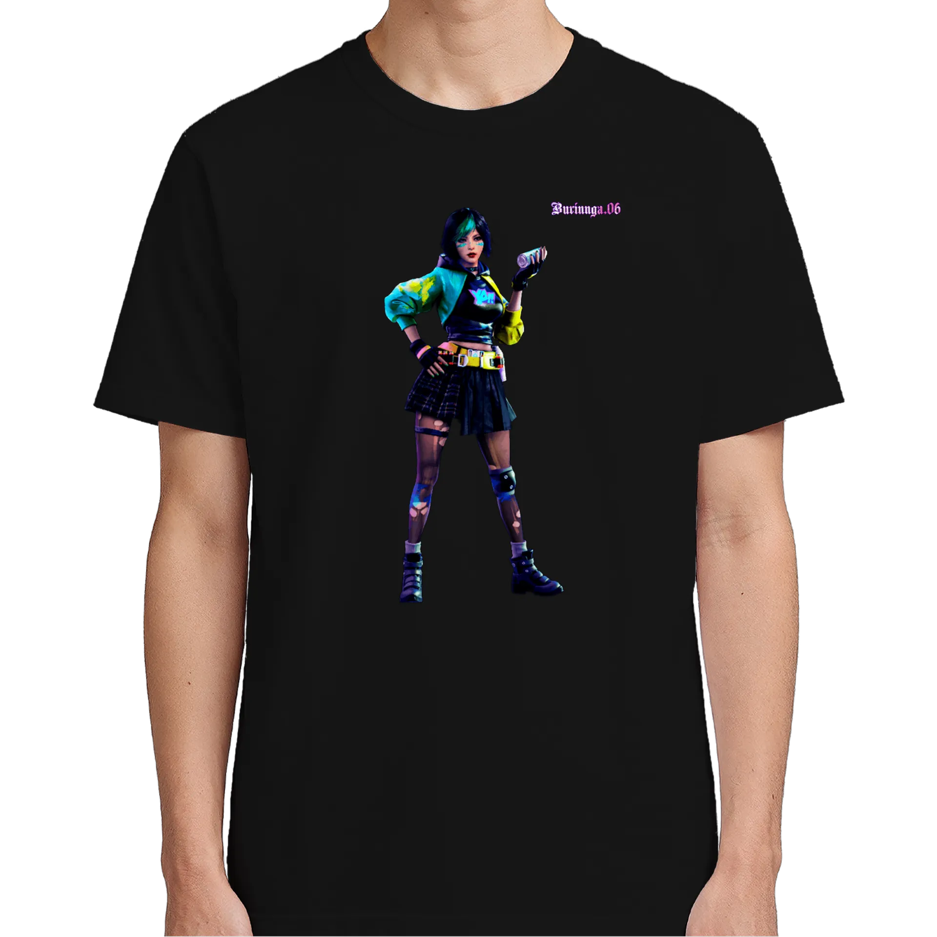 Camiseta personalizada FREE FIRE STEFFIE - Imagem 5