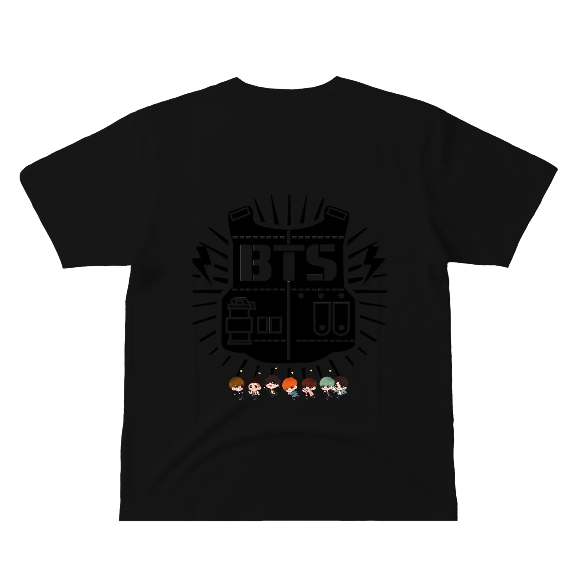 Camiseta Estampa Personagens K-Pop 100% Algodão - Imagem 3