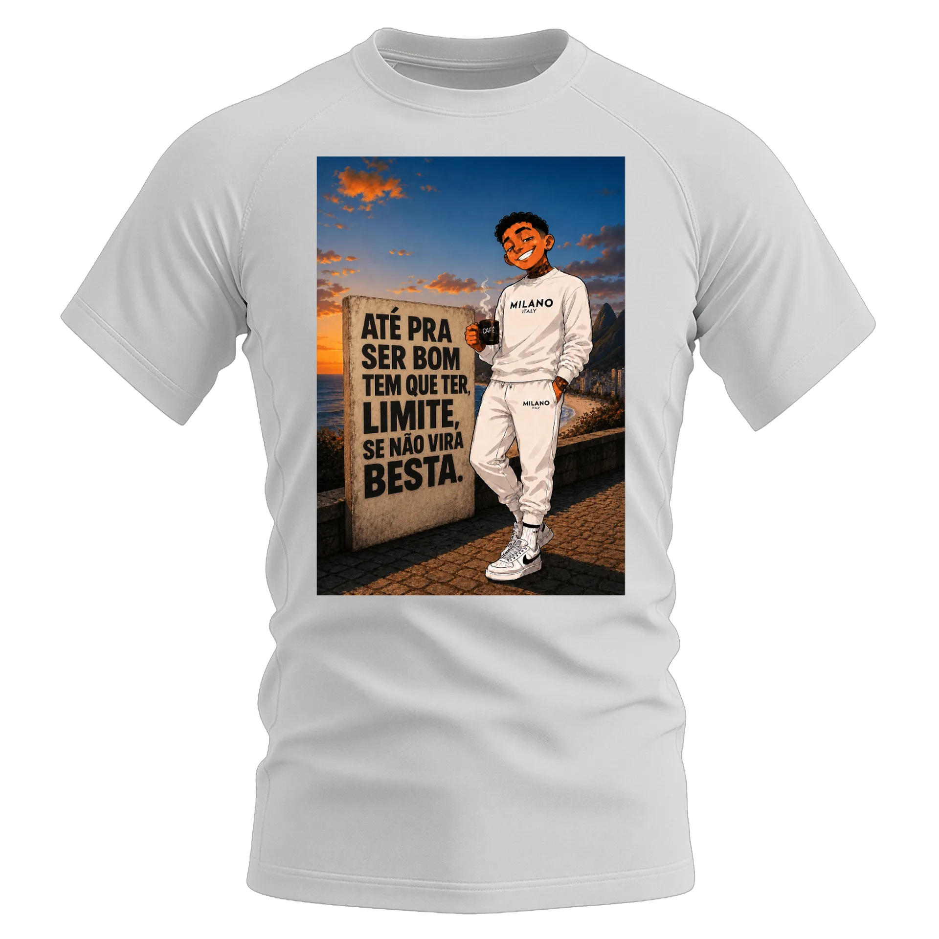 Camiseta DryFit de Café malandro ☕