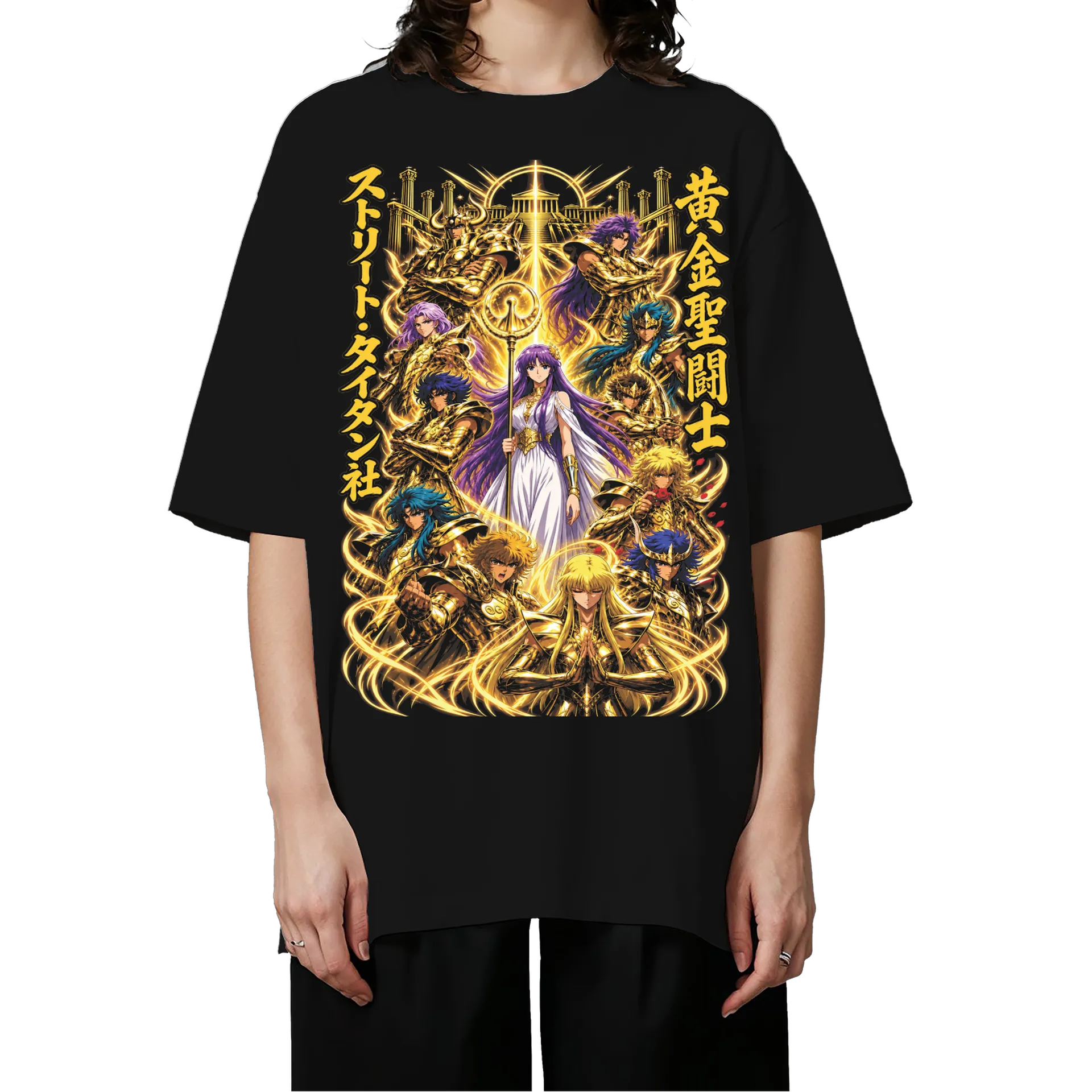 Camiseta Oversized Os Doze Cavaleiros de Ouro Premium - Imagem 3