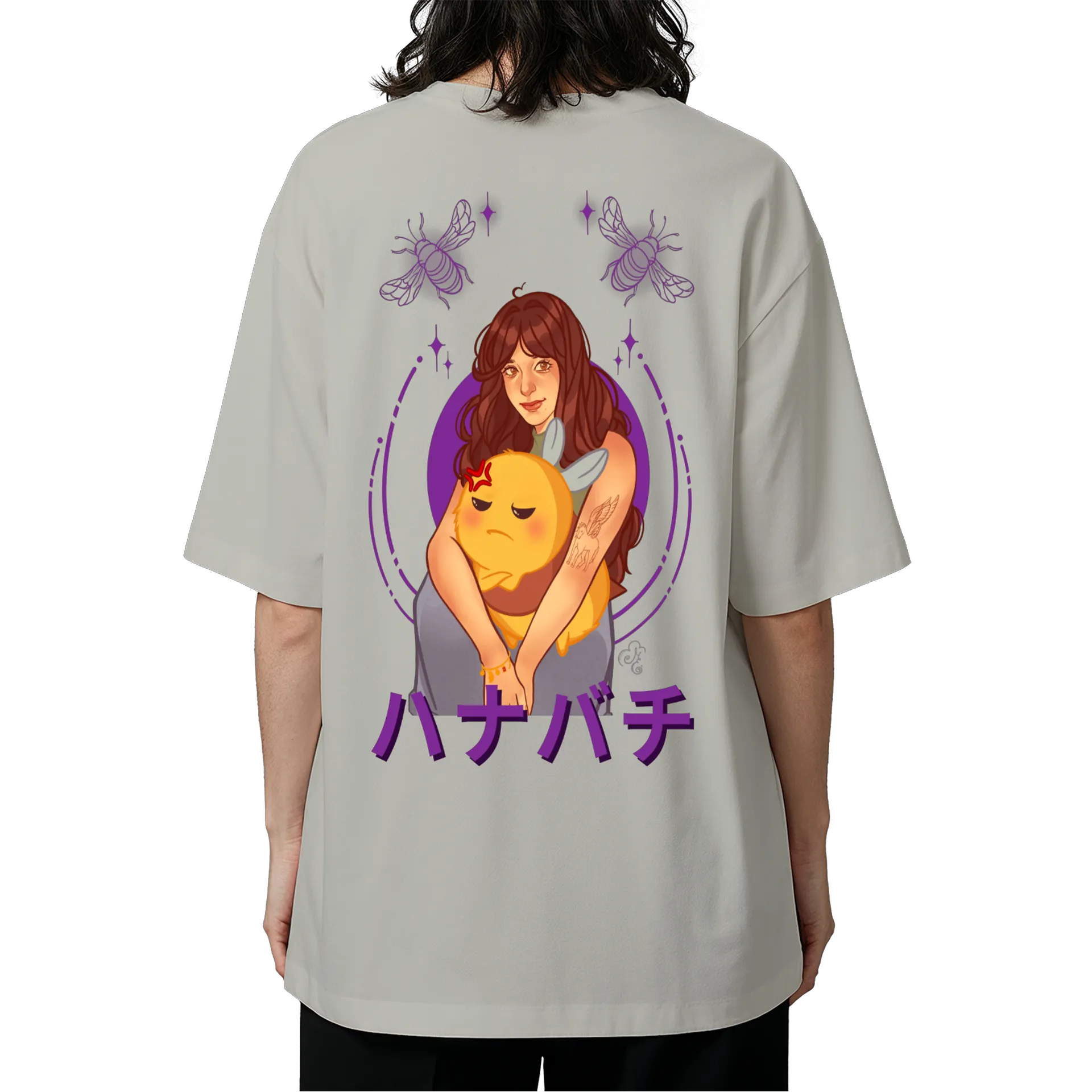 Camiseta "Hanabachi" Oversized - Versão Roxa - Imagem 6