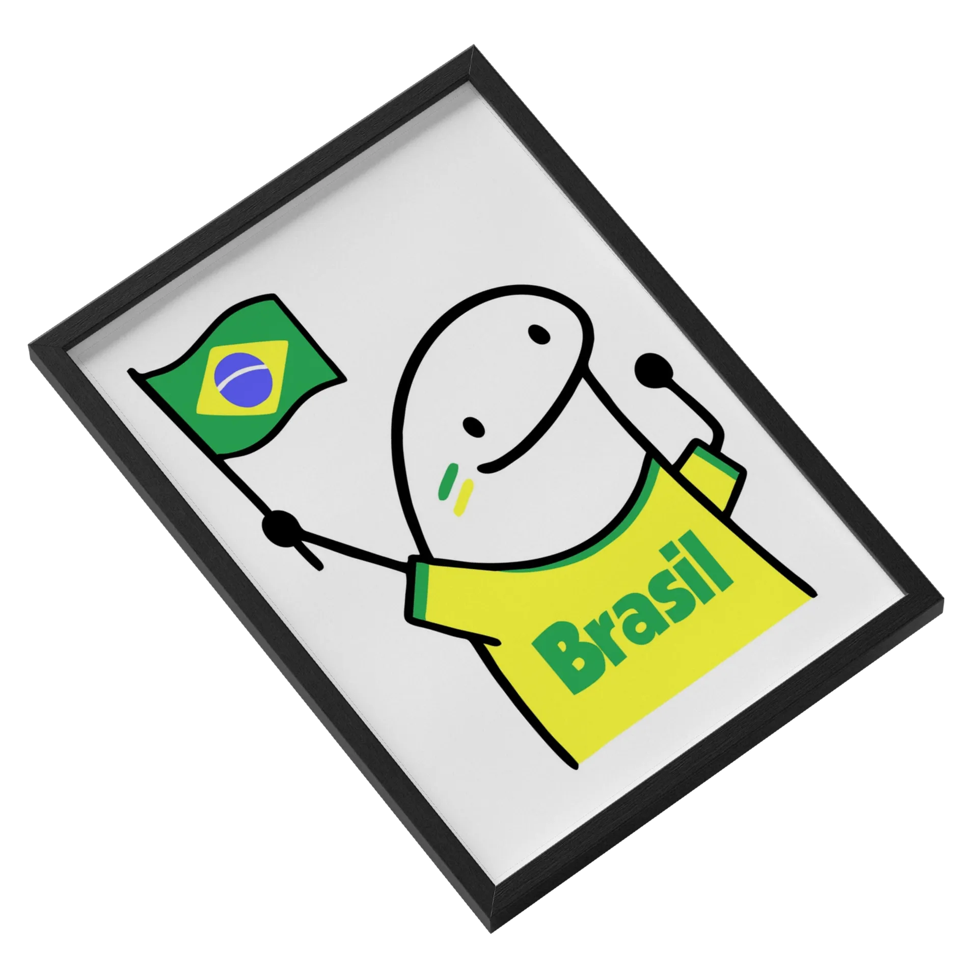 Quadro A3 personalizado rumo ao hexa de alciliane