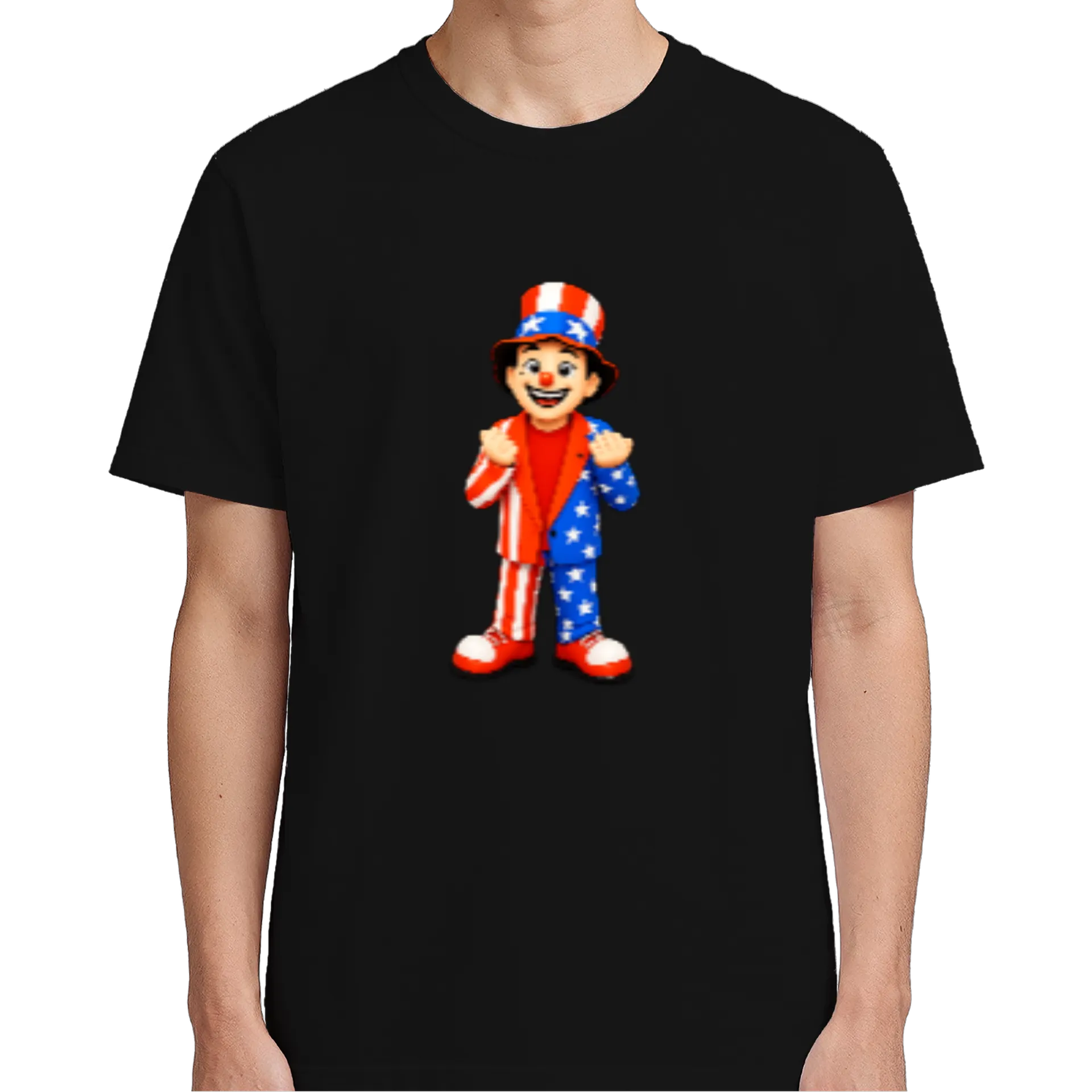 Camiseta Palhaço Estrelas e Listras 100% Algodão - Imagem 5