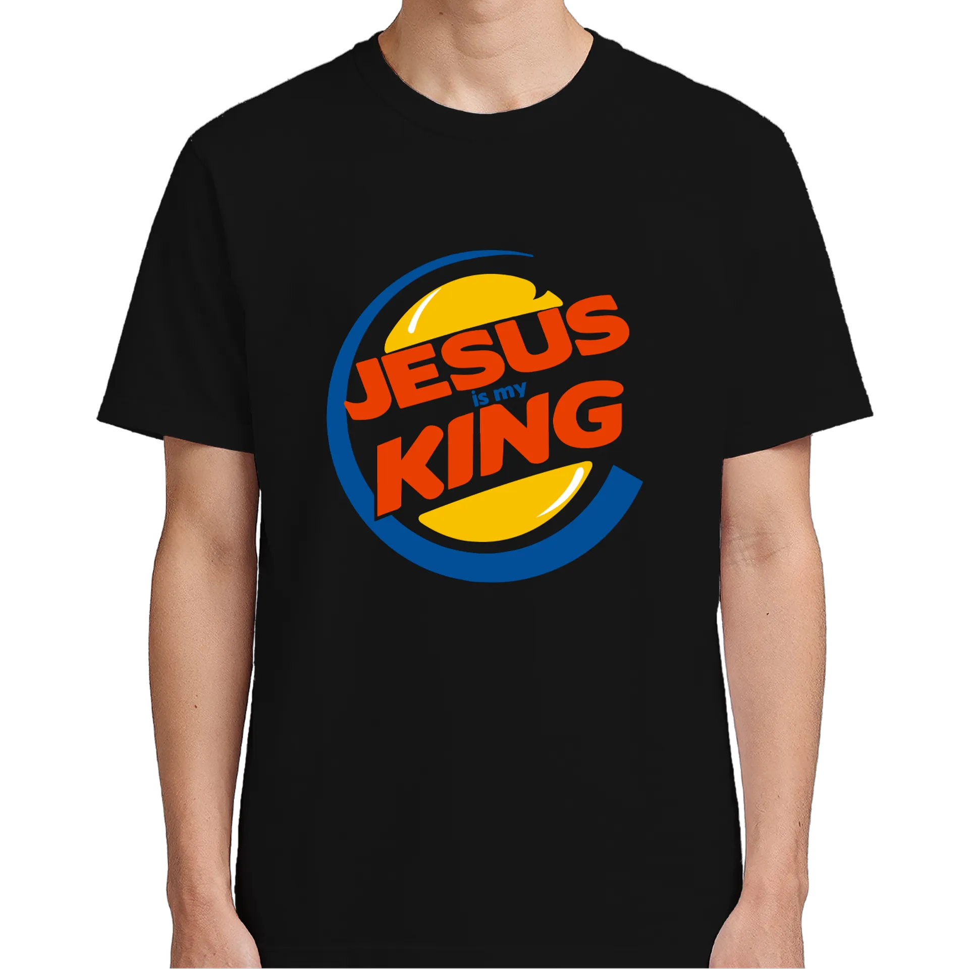 Camiseta Estampa Jesus Is My King 100% Algodão - Imagem 5