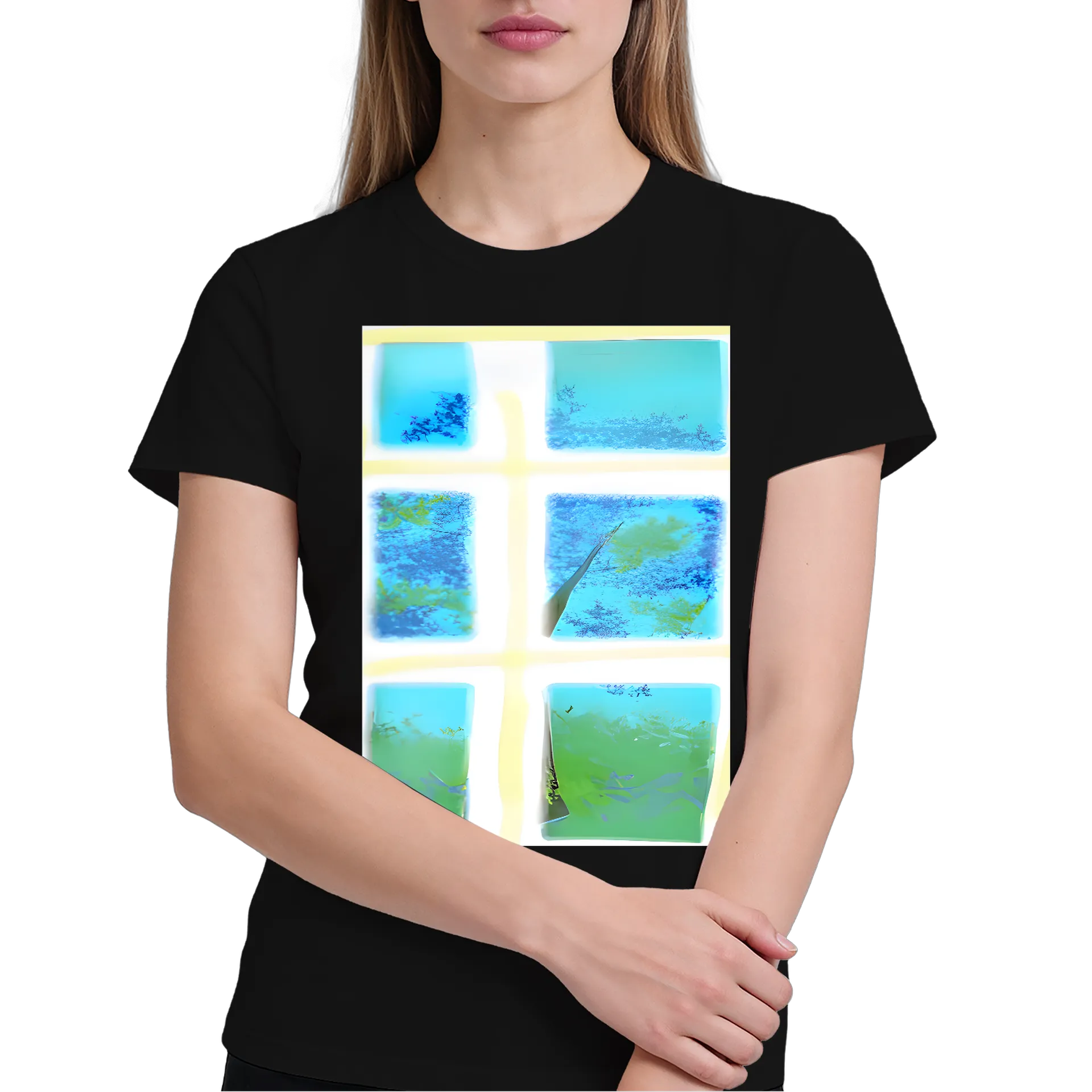 Camiseta Paisagem Abstrata com Árvores 100% Algodão - Imagem 3