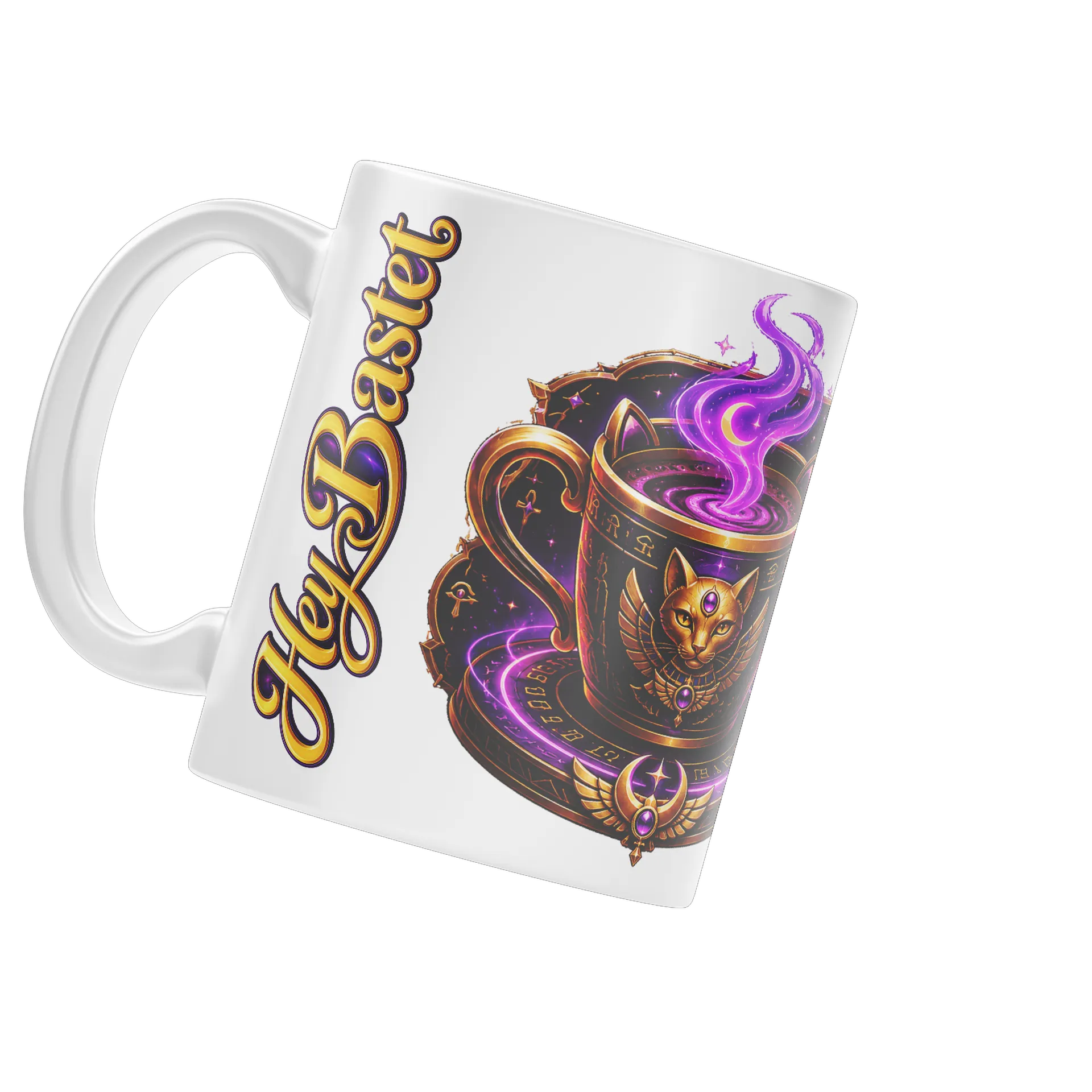Caneca Gamer – Buff de Cafeína Ativado de HeyBastet — imagem 3 de 4