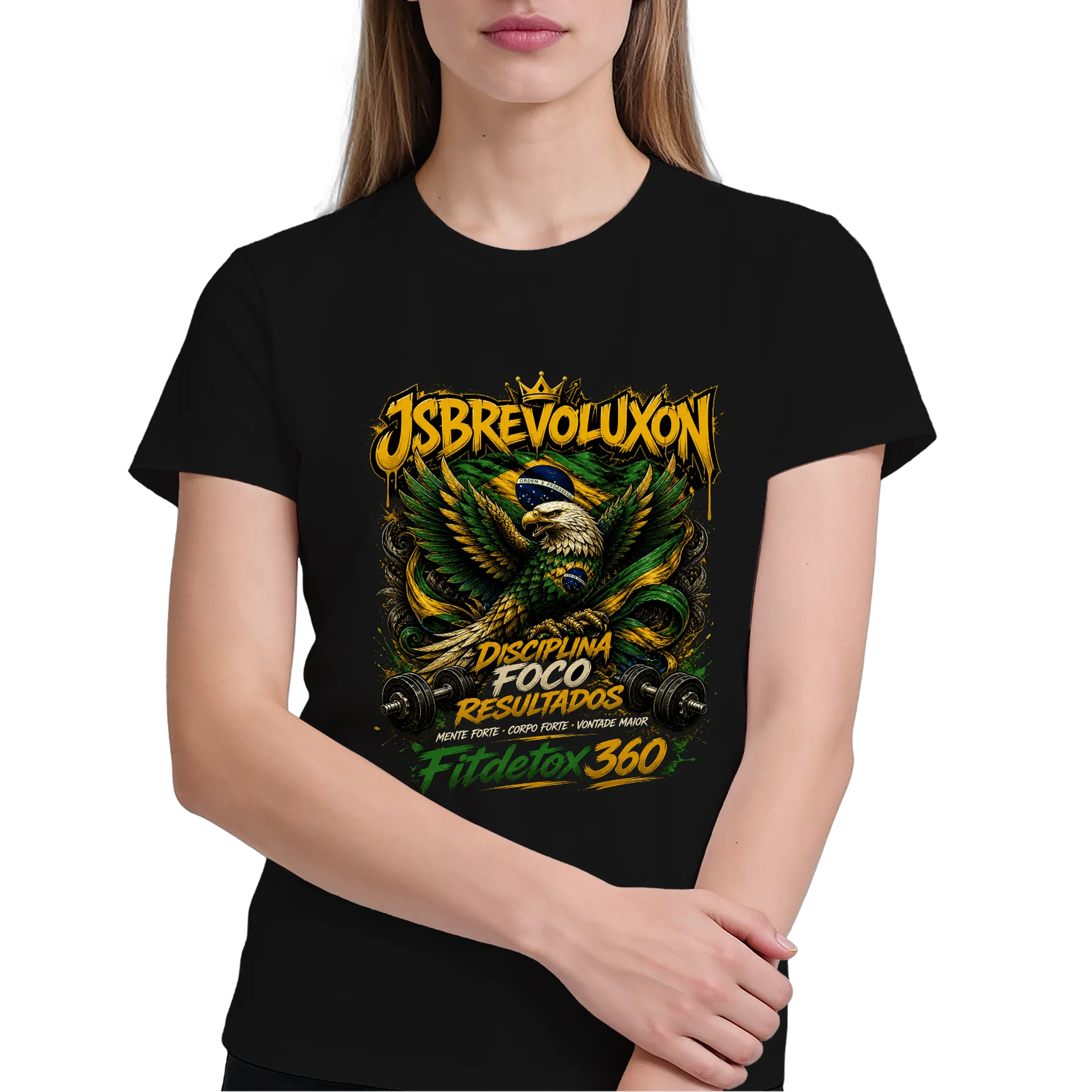 Camiseta Fitness jsbrevoluxon Premium confortável  - Imagem 4