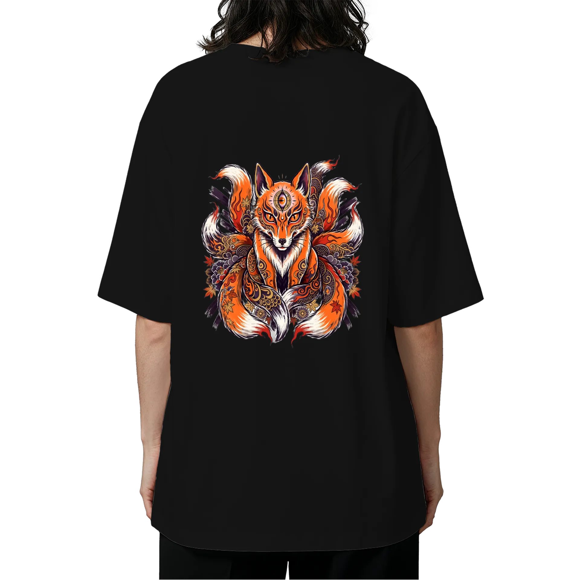 Camiseta Oversize KITSUNE 3 OLHOS - Imagem 1