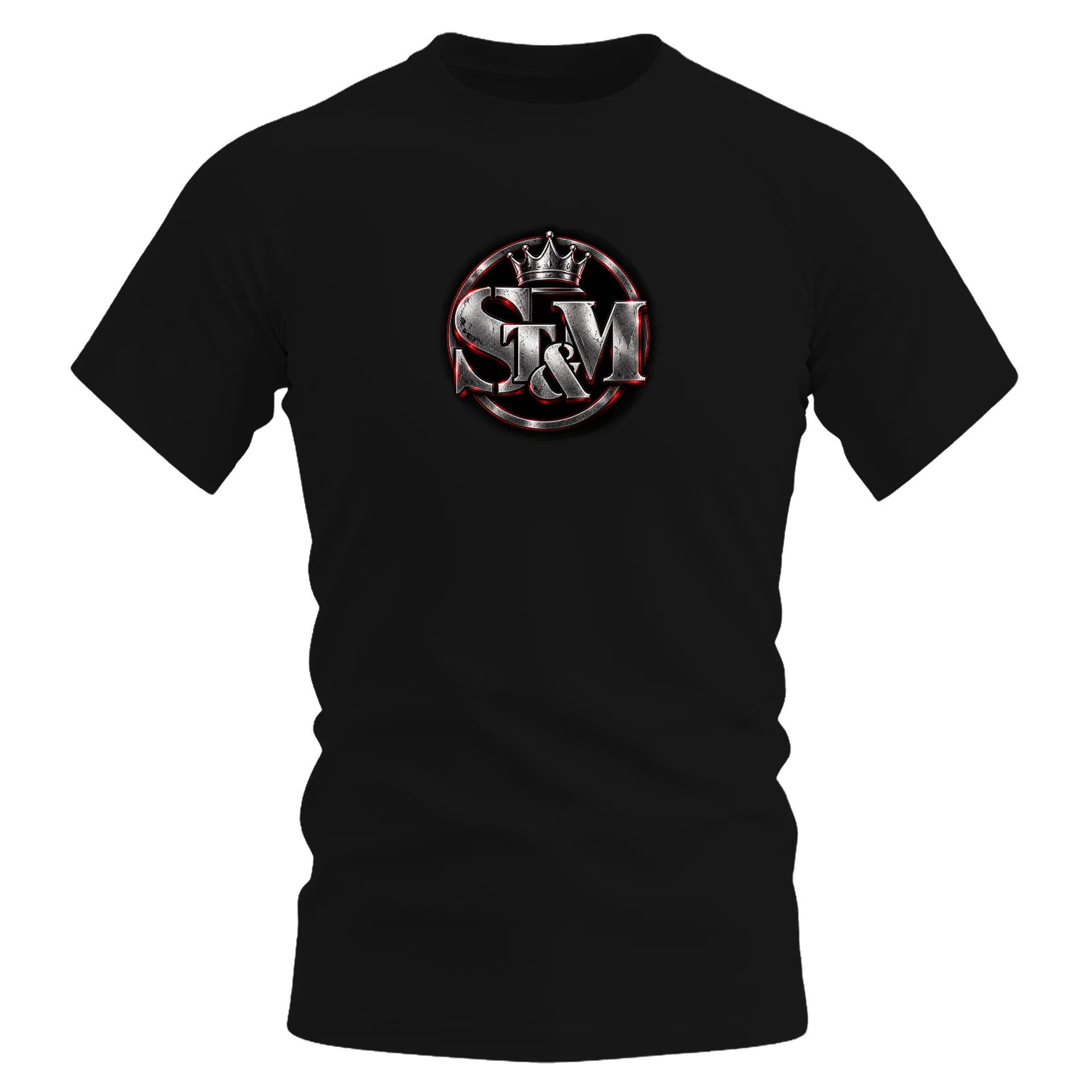 Camiseta Dry Fit ST&M Logo 3D Prata Preto 100% Poliéster - Imagem 1