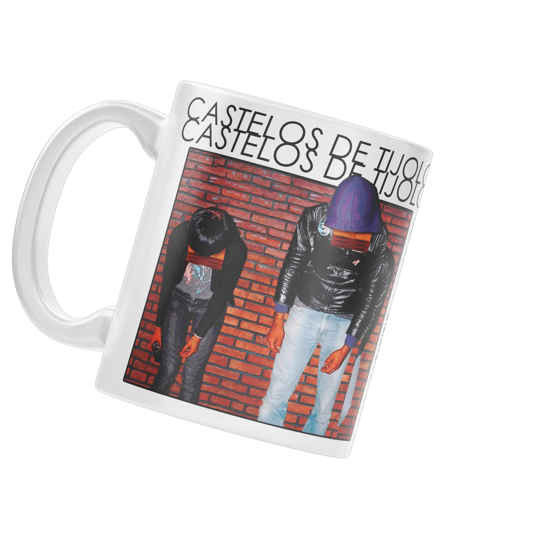 Caneca Castelos de Tijolo - Fundo Branco de DJ TIJOLO — imagem 1 de 4