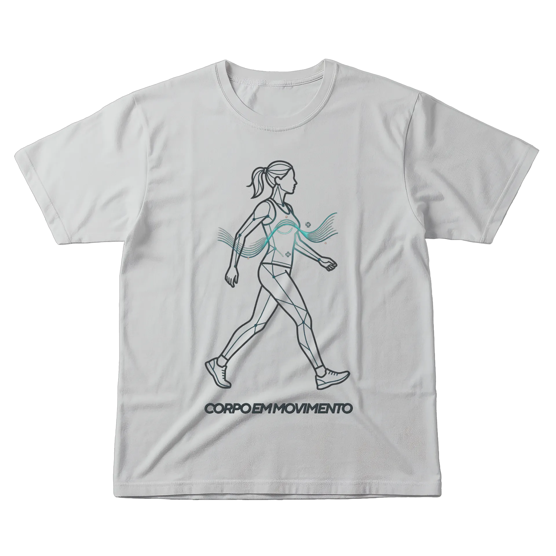 Camiseta Mulher em Movimento 100% Algodão - Imagem 1