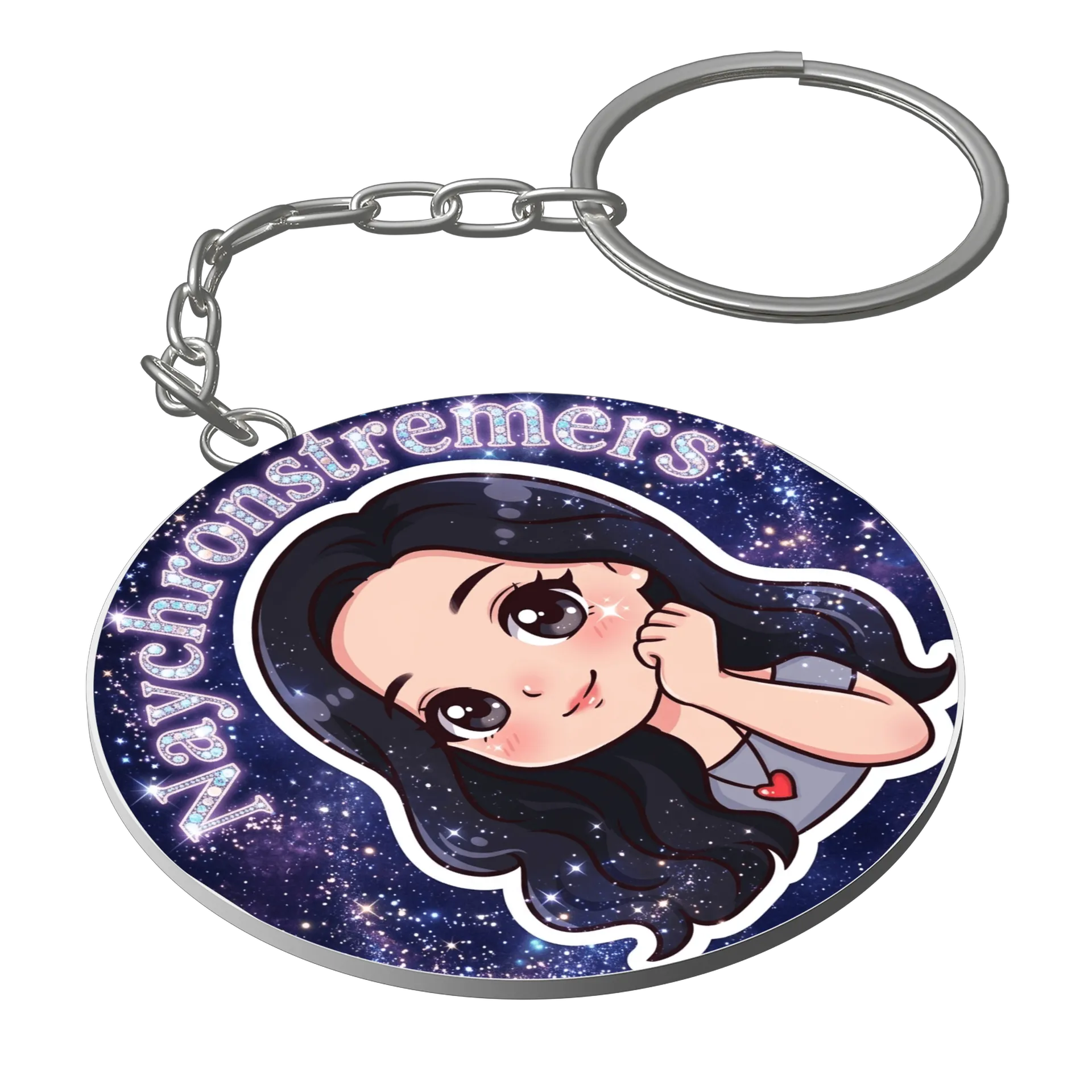 Chaveiro MDF Avy Chrosteners Personagem Cartoon Estrelas - Imagem 1