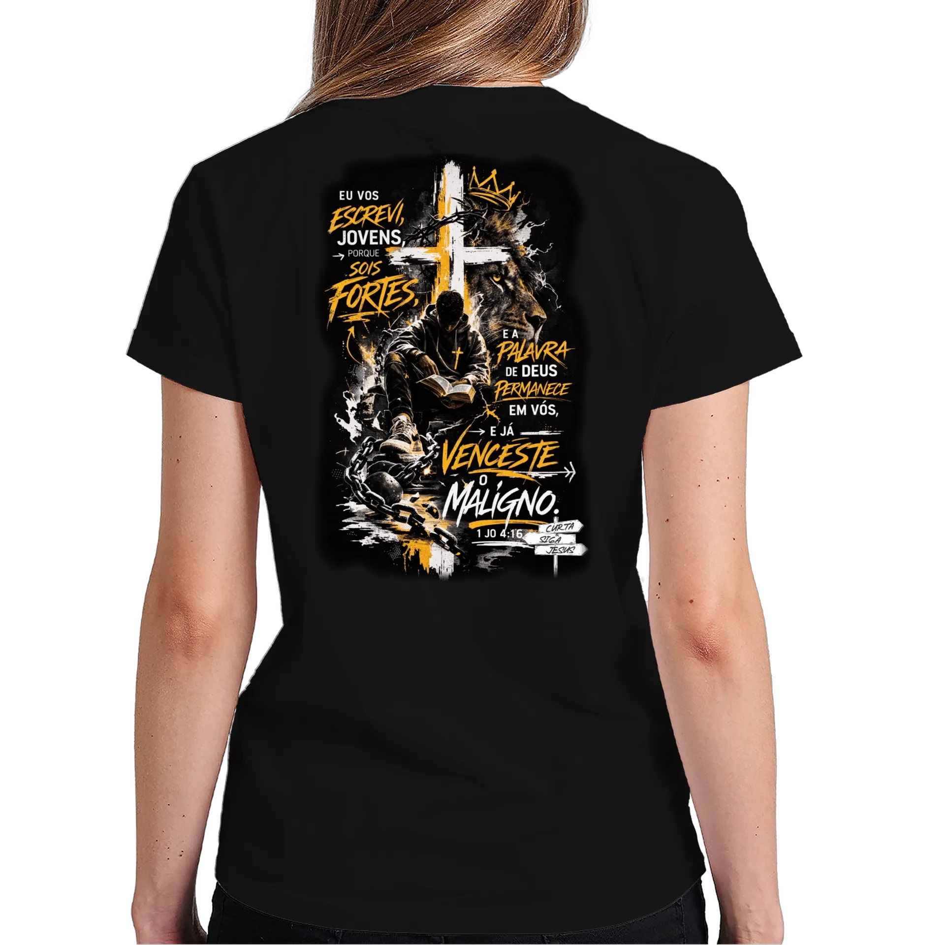 Camiseta Blessed Arcanjo Personalizada 100% Algodão - Imagem 6