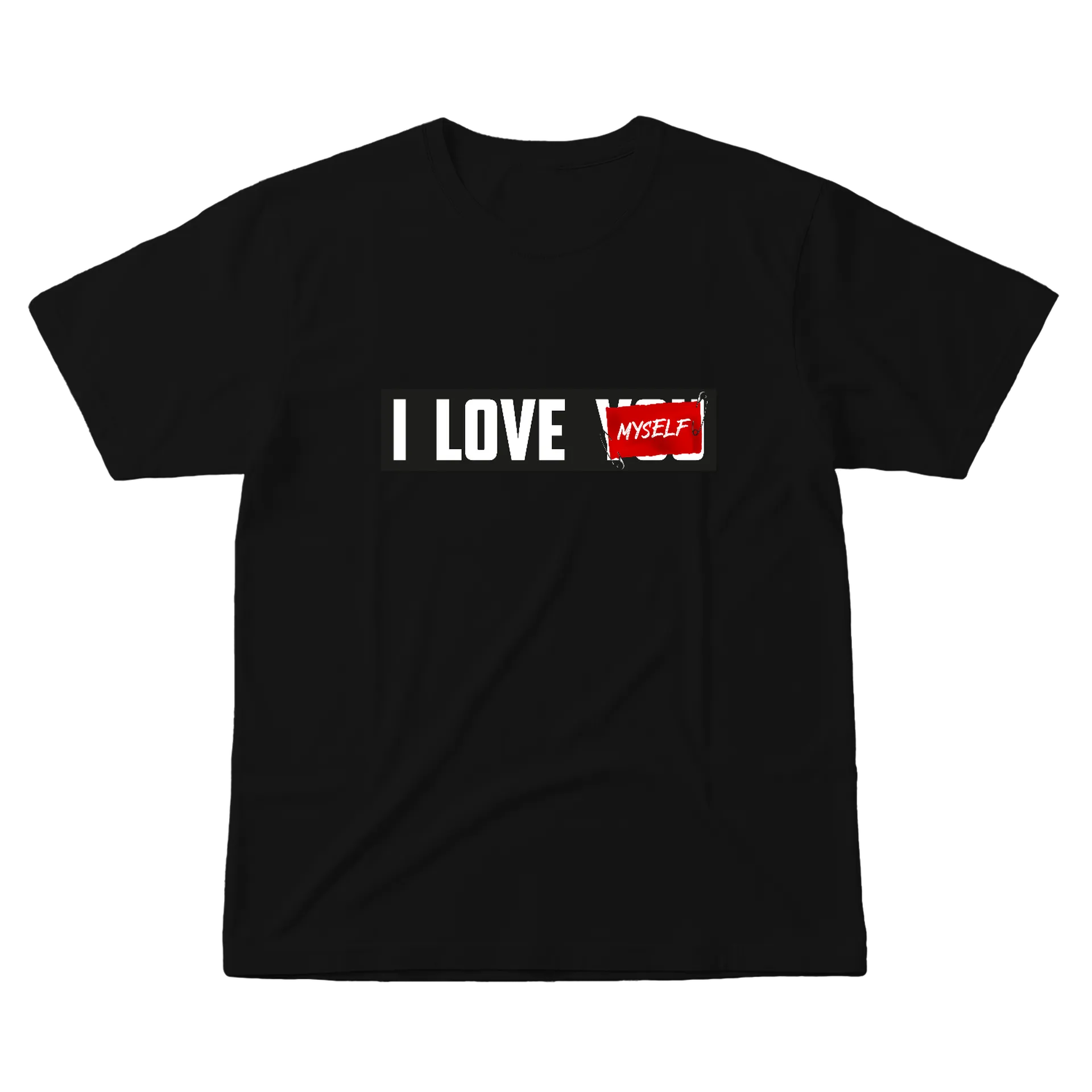 Camiseta Estampa I Love You Myself 100% Algodão - Imagem 1