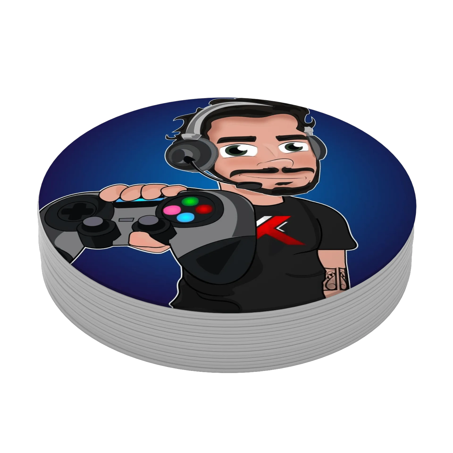 Porta-copo MDF Gamer Controle Personalizado - Imagem 4