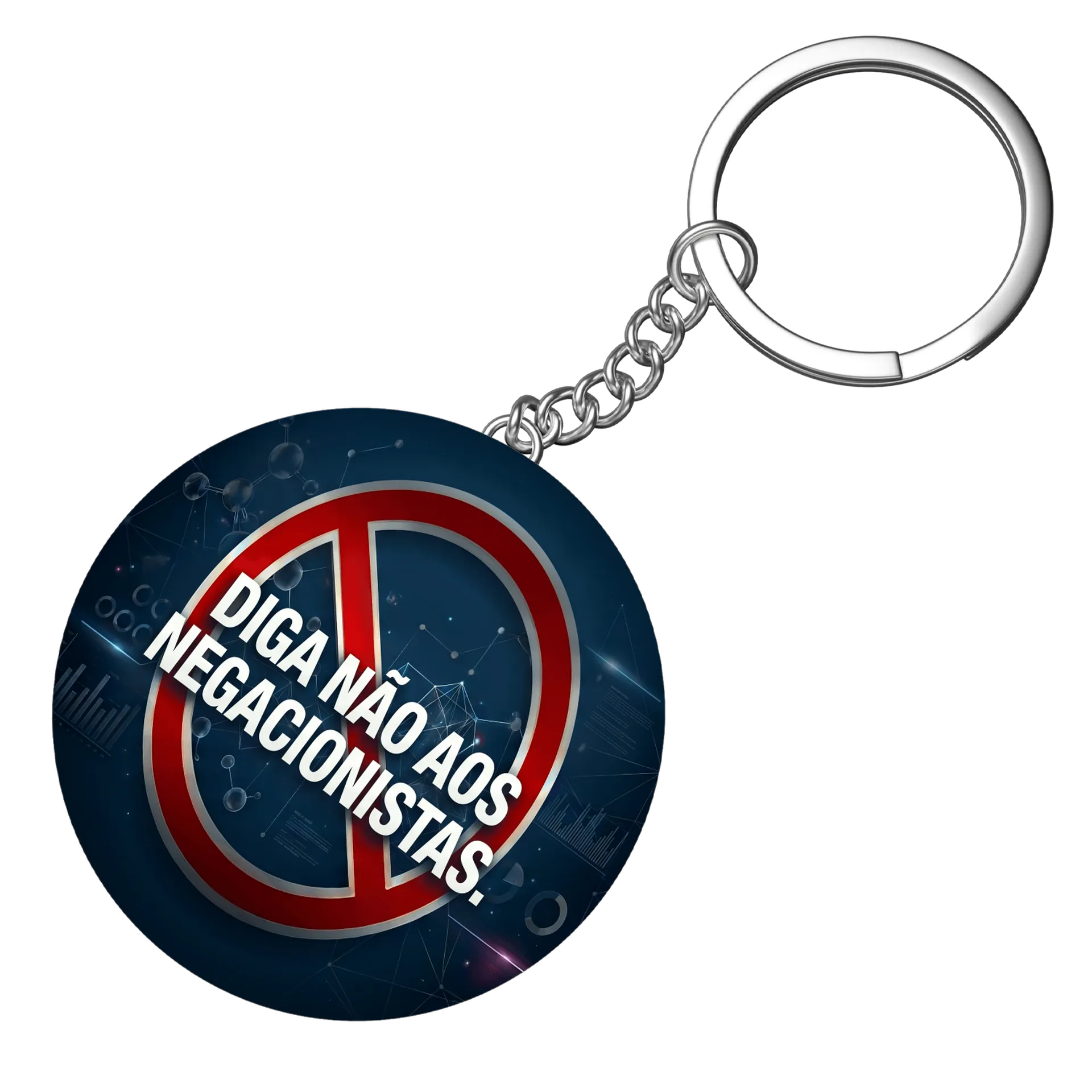 Chaveiro personalizado - não aos negacionistas - Imagem 4