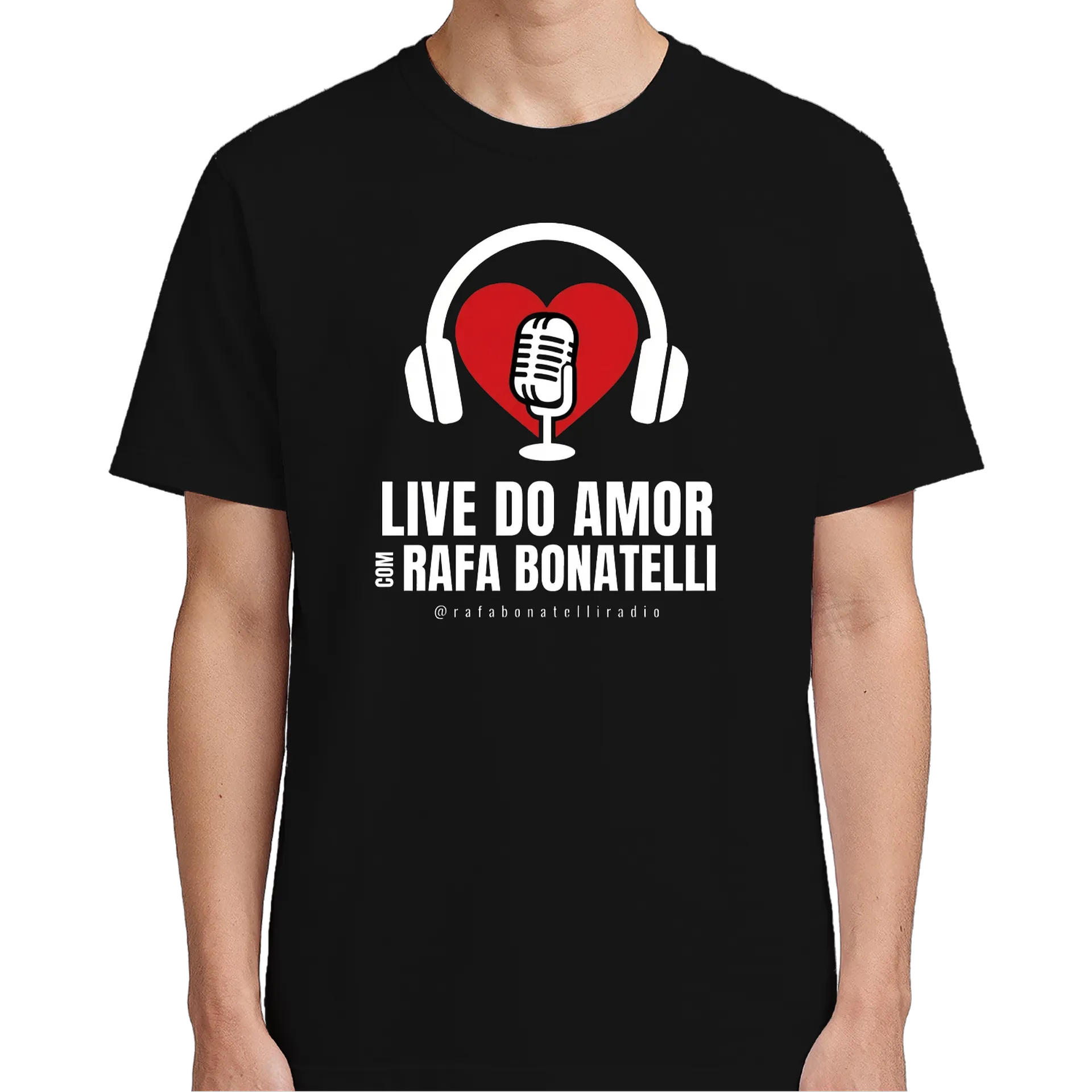 Camiseta Live do Amor 100% Algodão Preto - Imagem 5