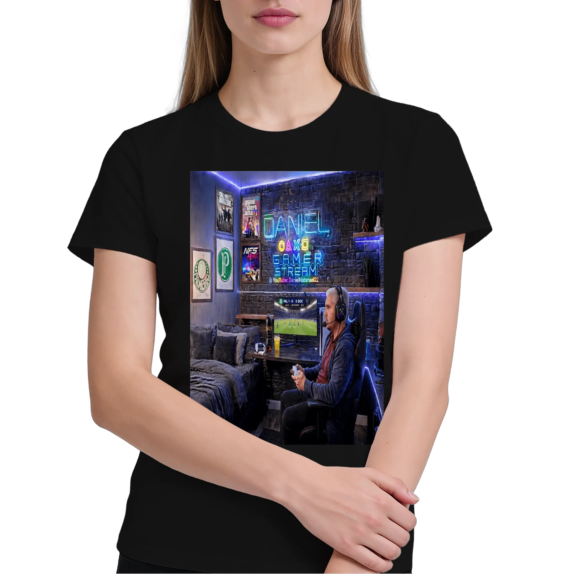 Camiseta Gamer 100% Algodão de DanielGamer — imagem 3 de 6