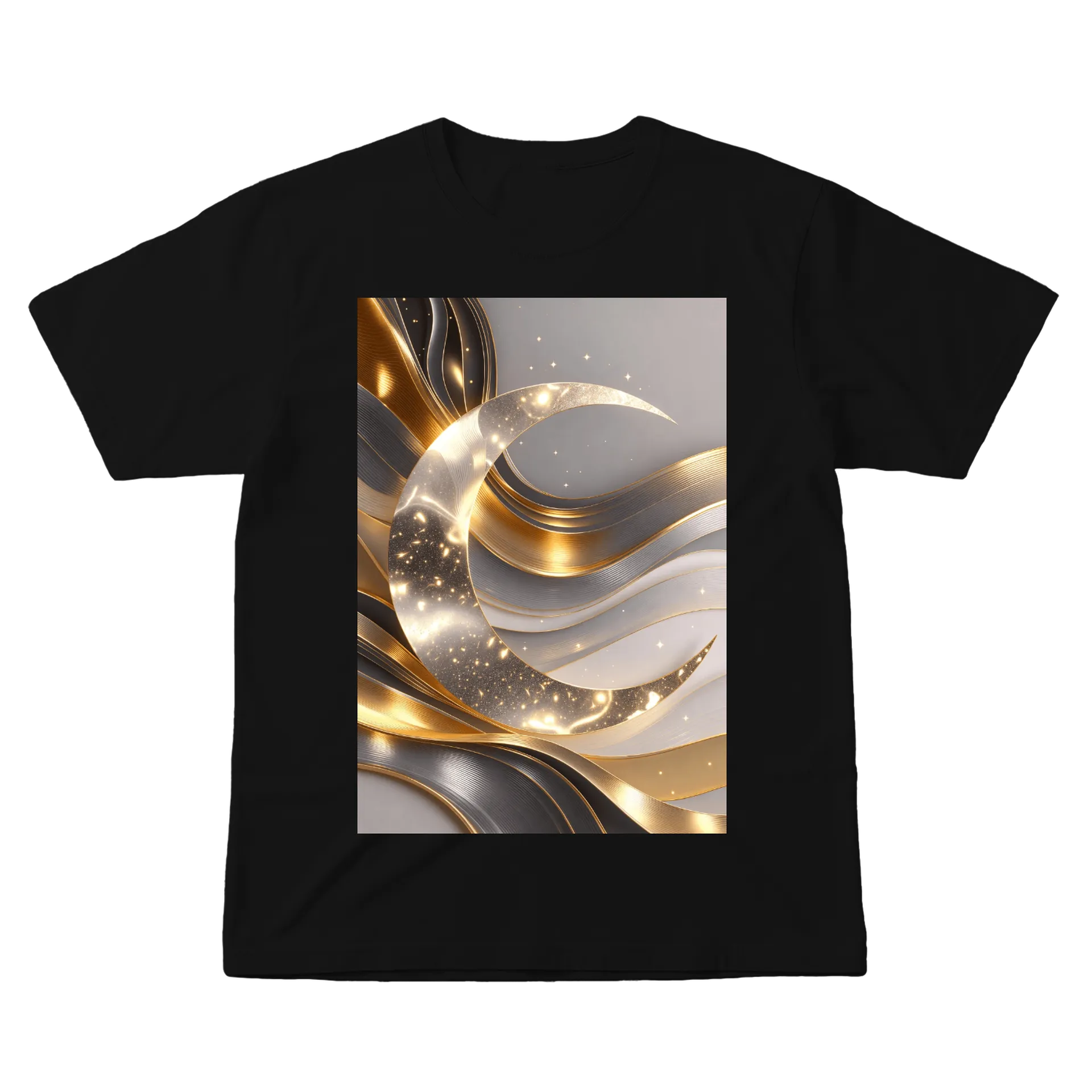 Camiseta Personalizada Preto 100% Algodão de Lunara