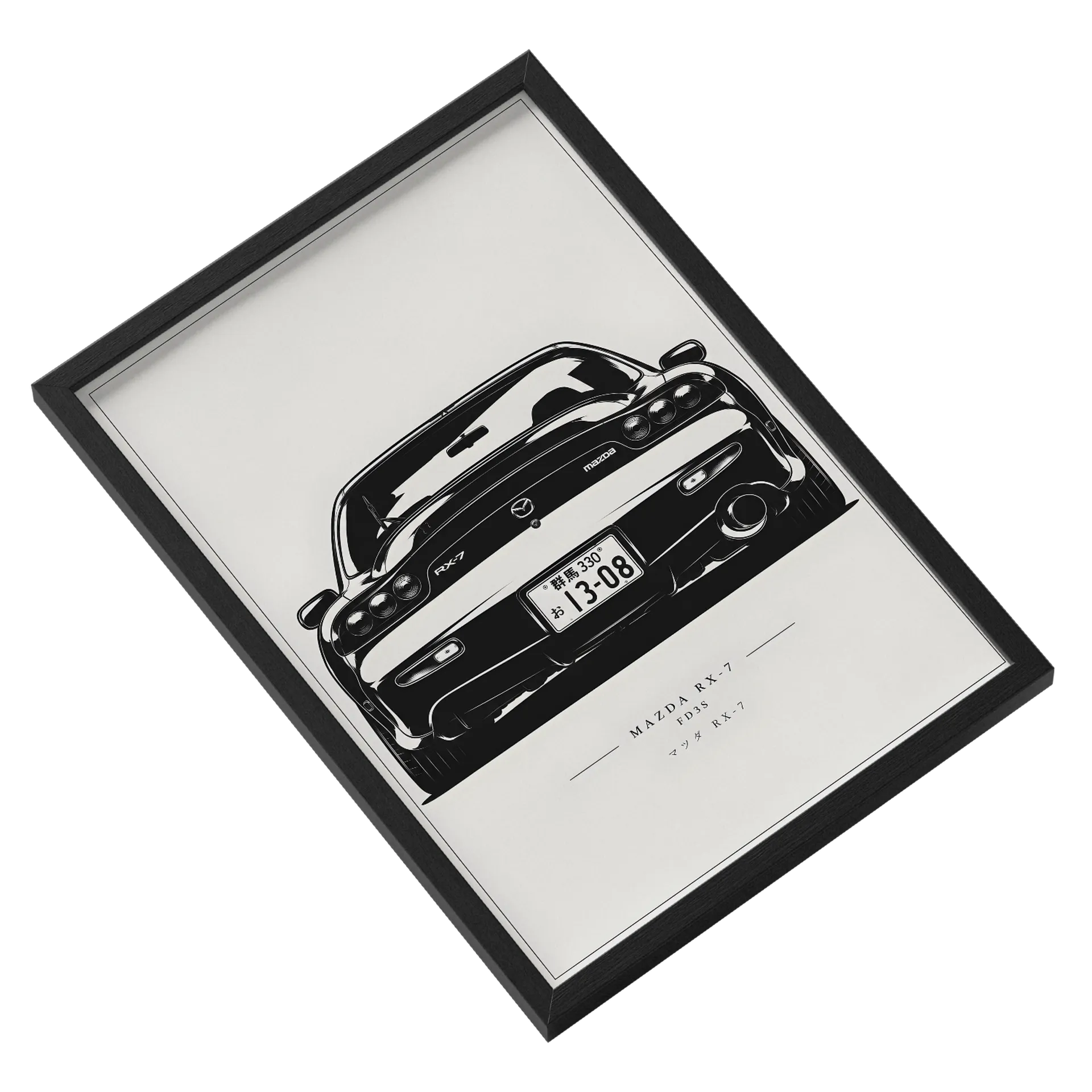 Quadro RX-7 A3 Com Vidro - Imagem 2