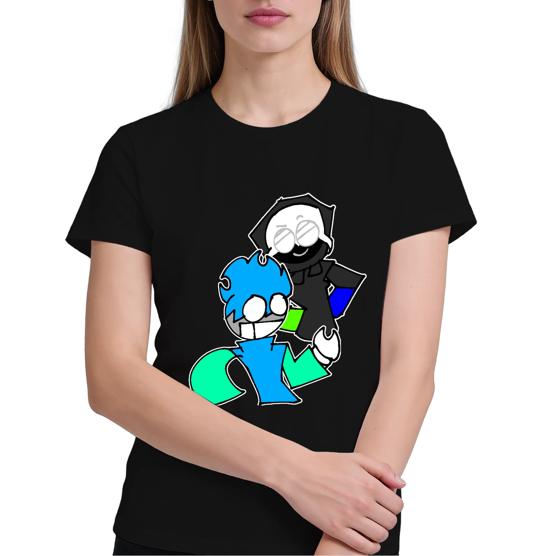 Camiseta Personagens DJ E ROBÔ 100% Algodão de XElectronz — imagem 3 de 6