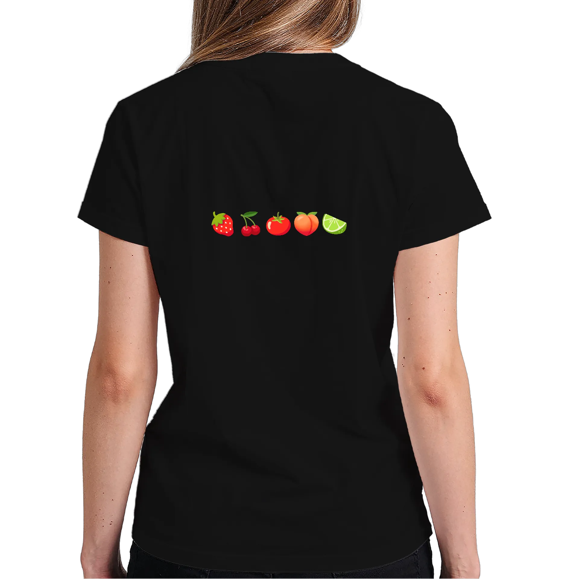 Camiseta Frutas da Vila Personagens Cartoon 100% Algodão de Vila das frutas  — imagem 4 de 5