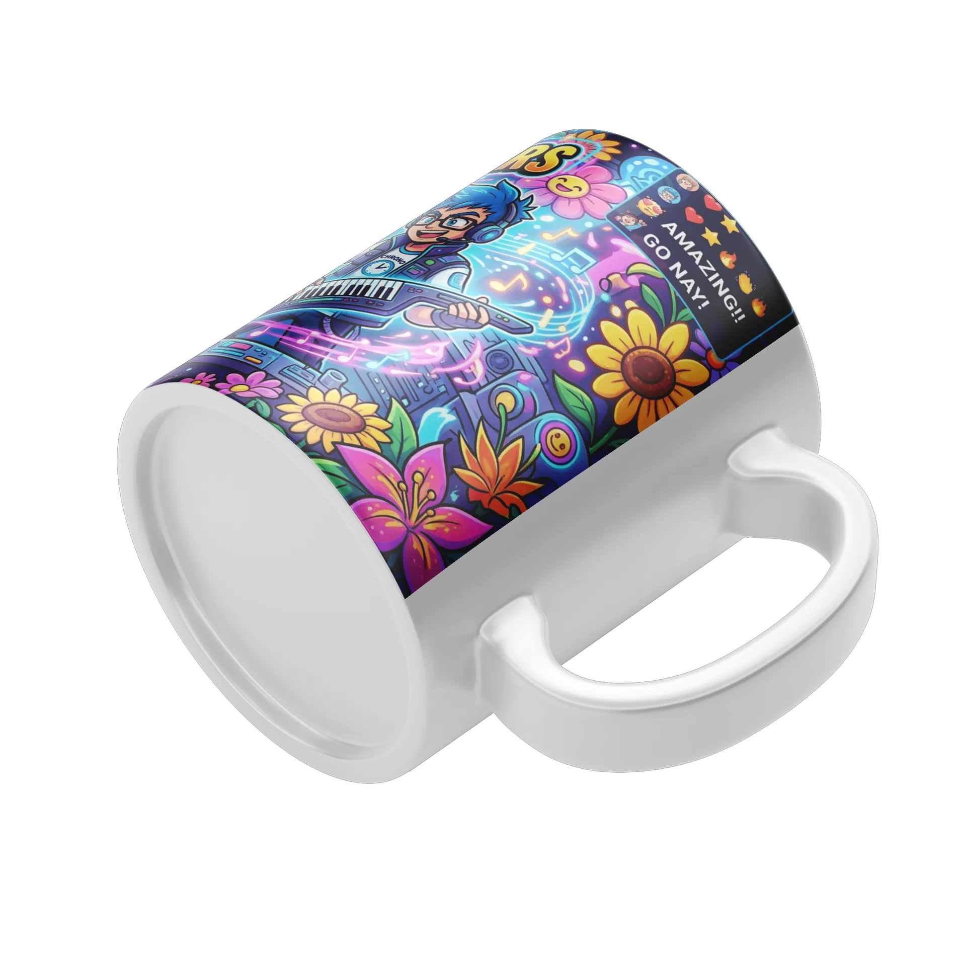 Caneca Streamers Naychronstreamers Estilo Cartoon 325ml - Imagem 4