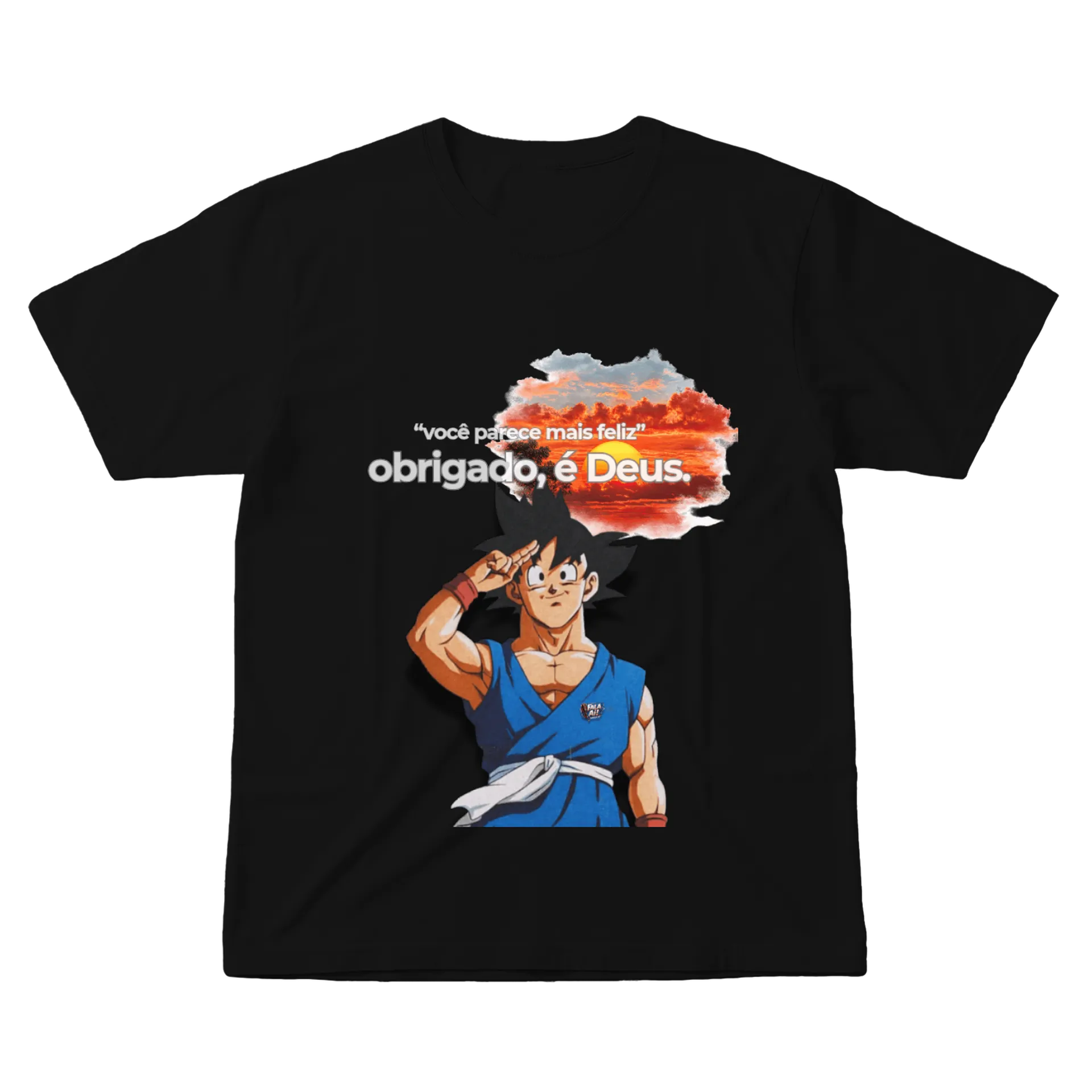 Camiseta personalizada GOKU agradecimento a Deus  - Imagem 1