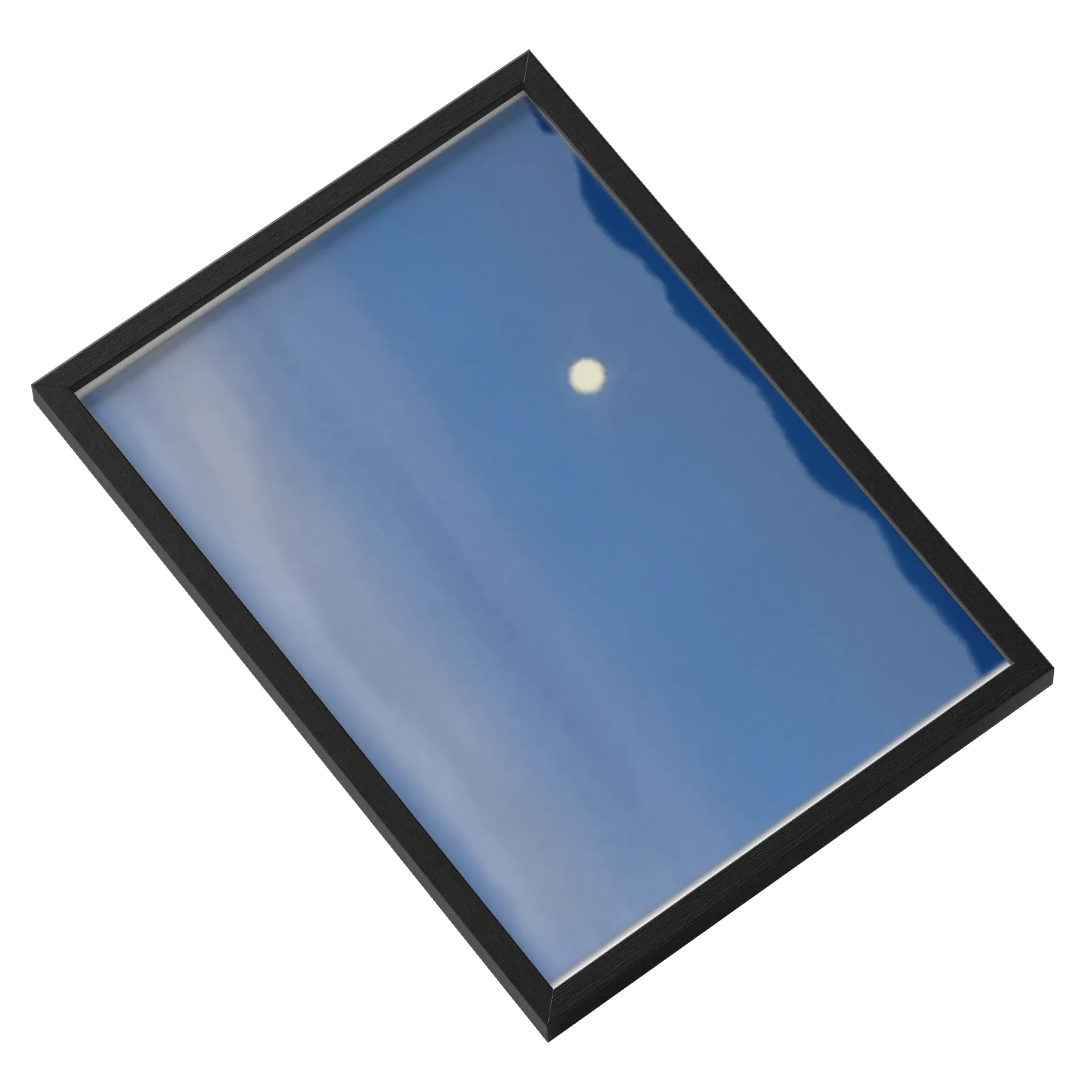 Quadro lindo decorativo,a bela lua no céu azul - Imagem 2