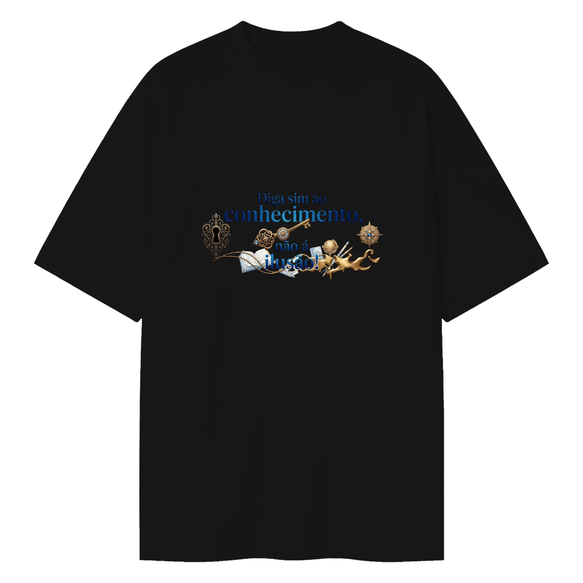 Camiseta Oversized conhecimento - Imagem 1