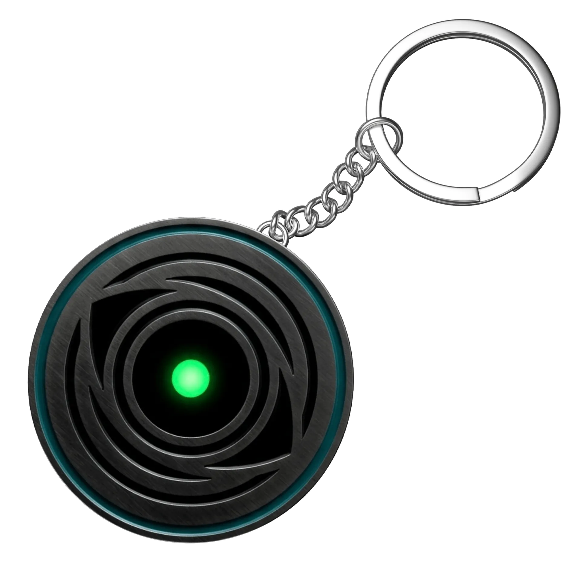 Chaveiro MDF Símbolo de Olho Circular Verde de Kraken Wear — imagem 3 de 3