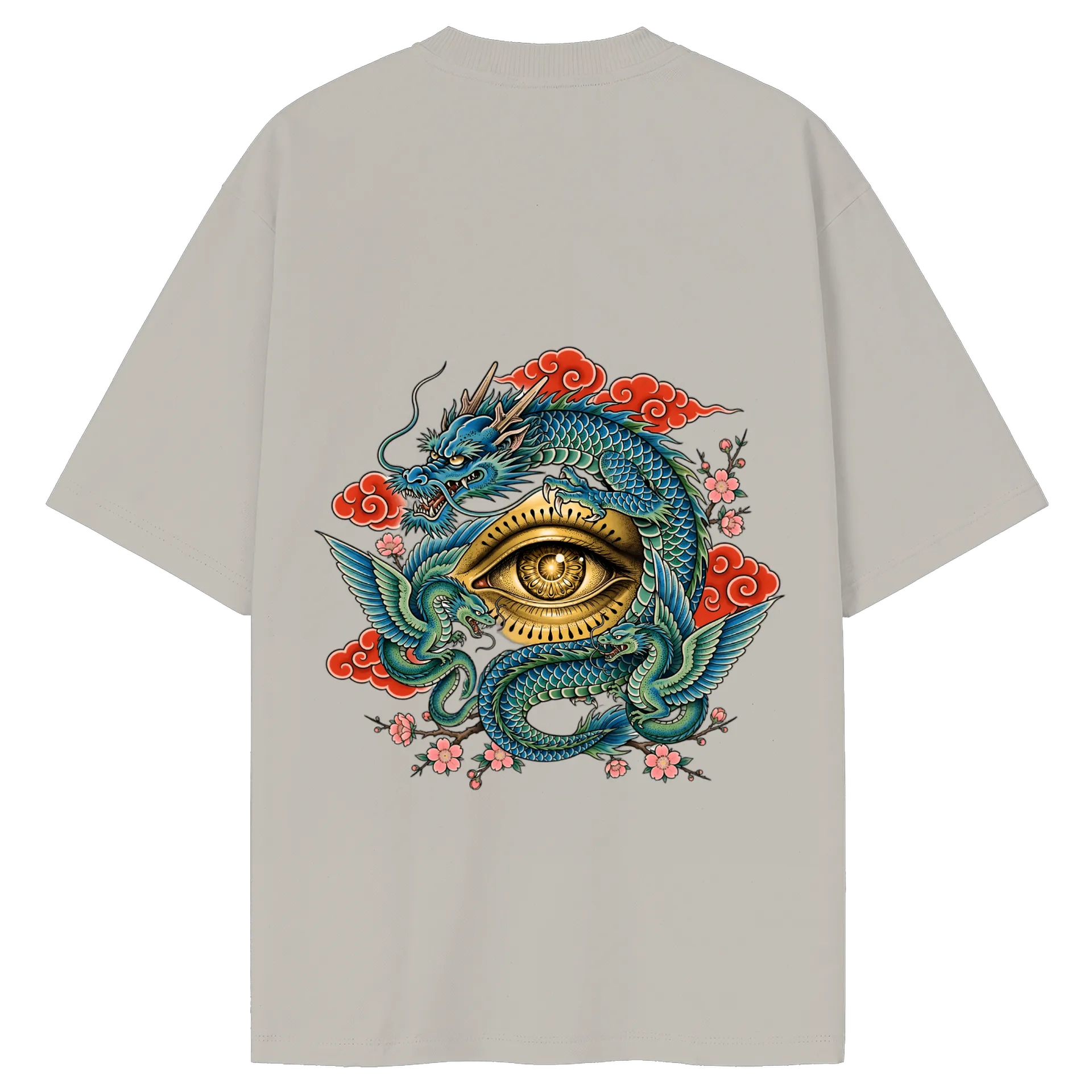  CAMISETA OVERSIZE DRAGÃO AZUL - OLHO DO DRAGÃO - Imagem 2