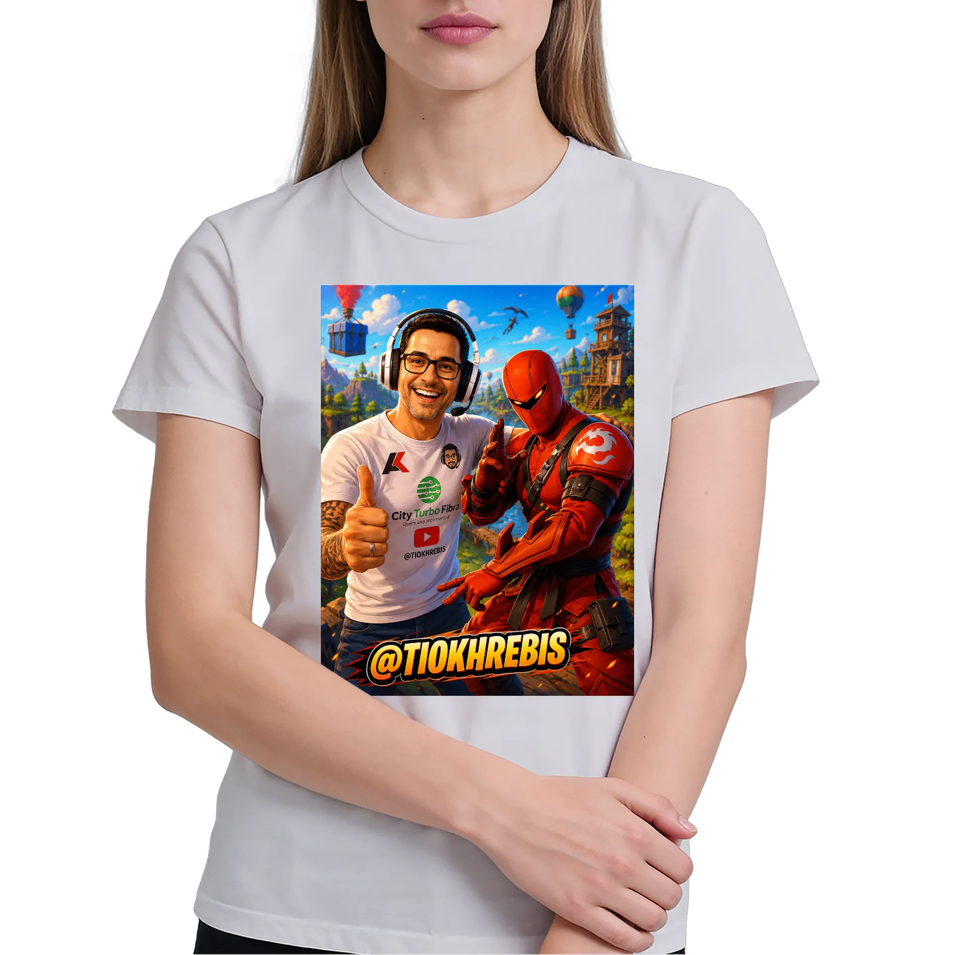 Camiseta Personalizada Estampa Criadores de Conteúdo 100% - Imagem 4