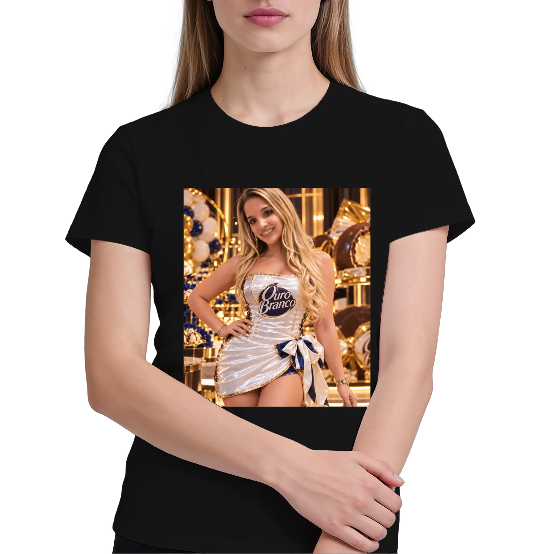 Camiseta Estampa Tipográfica Mandala Roxa 100% Algodão de Tainah  — imagem 3 de 6