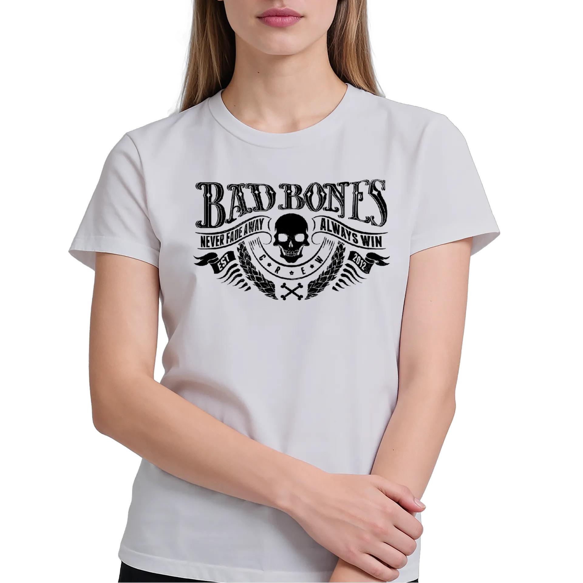 Camiseta Estampa Caveira Bad Bones 100% Algodão - Imagem 4
