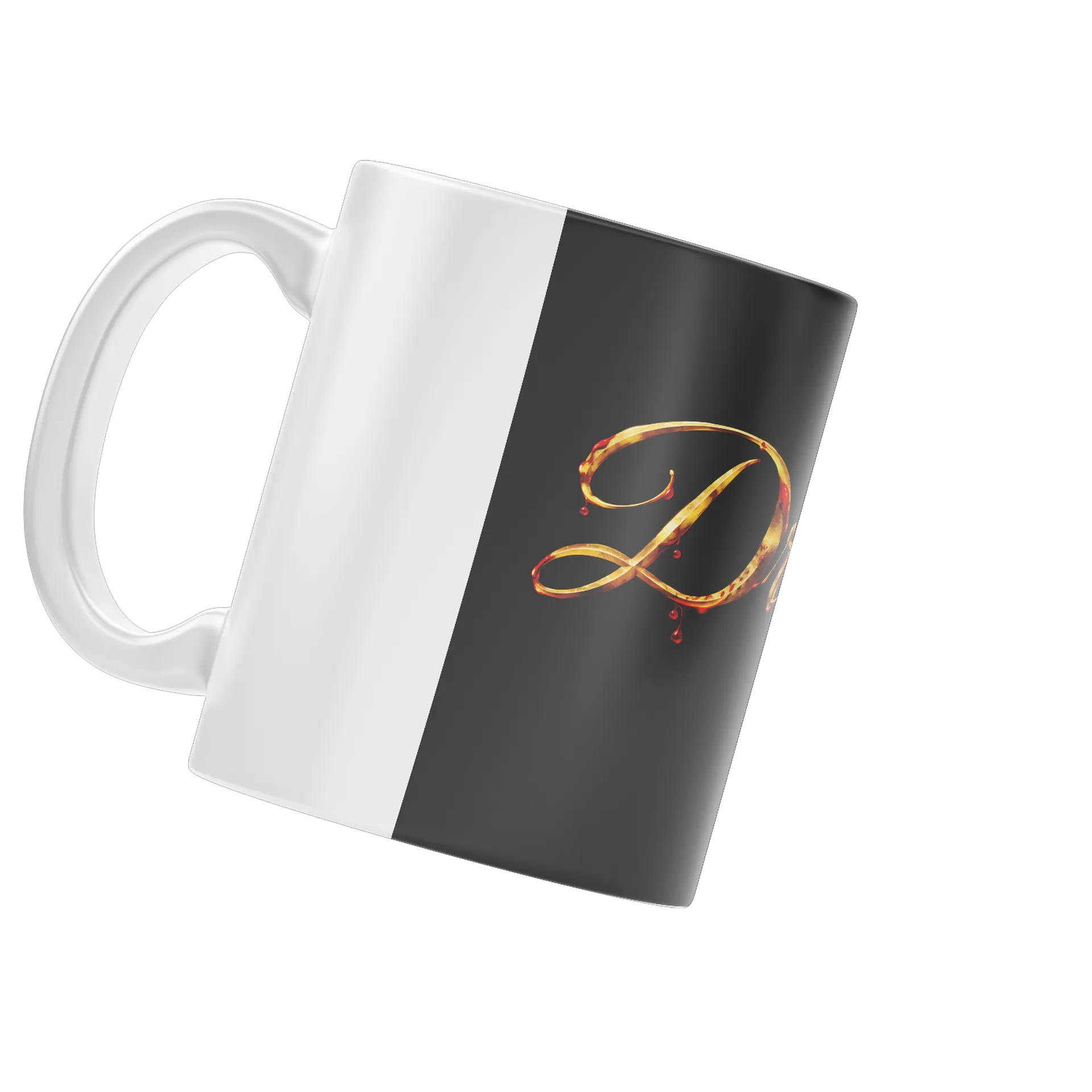 Caneca Porcelana Dreams Tipográfico Dourado 325ml - Imagem 3