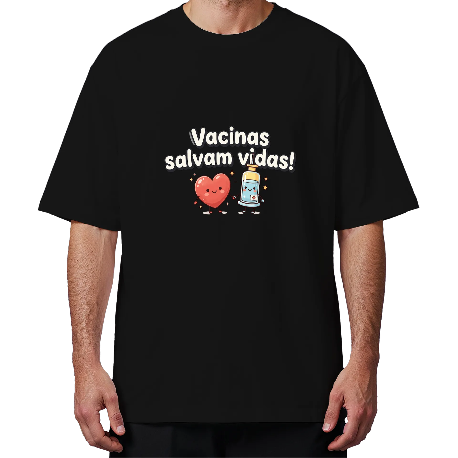 Camiseta Oversized vacina - Imagem 4