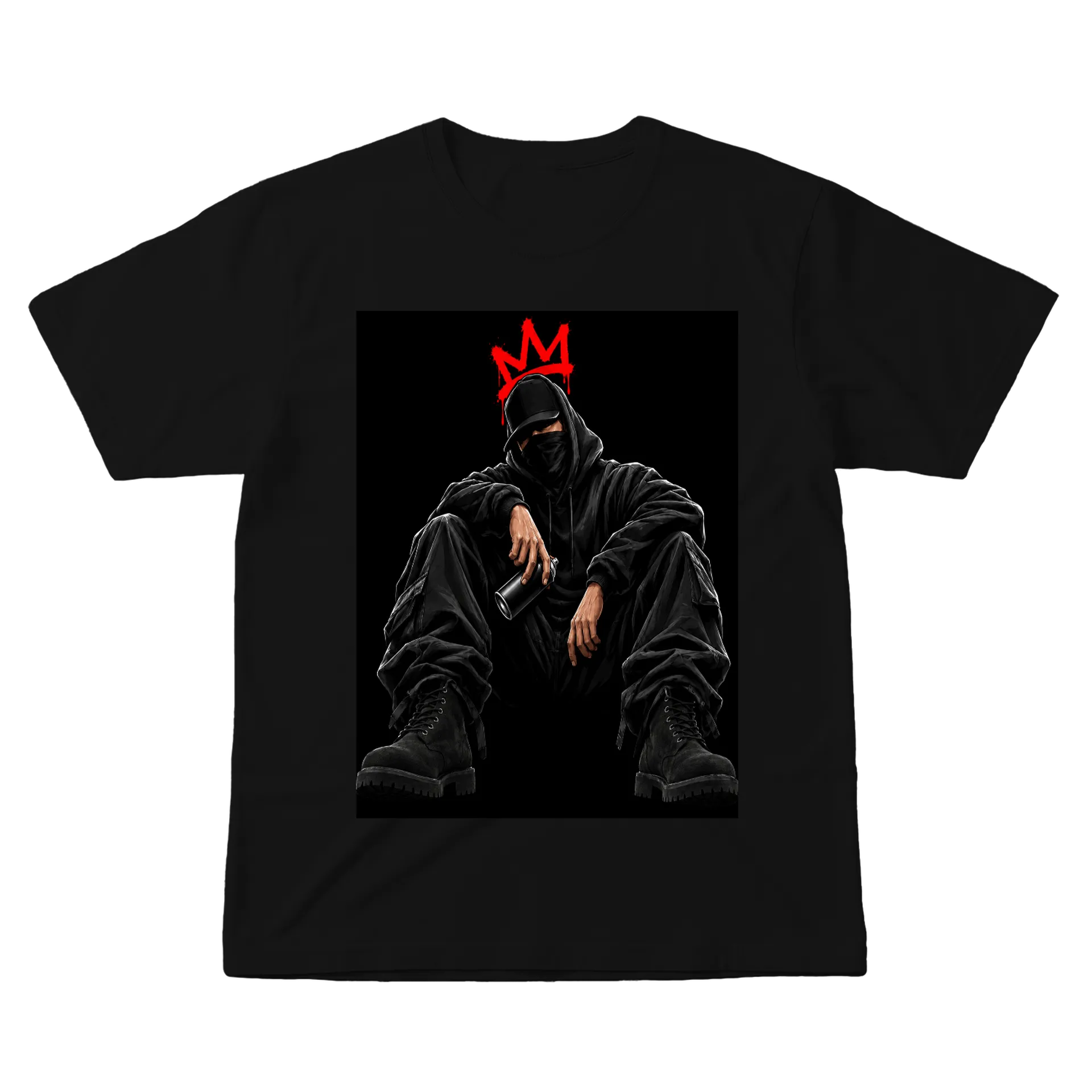 Camiseta Estampa Marginal Sublime Preto 100% - Imagem 3
