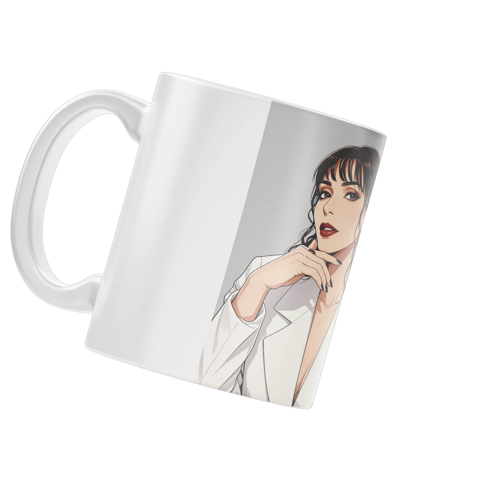 Caneca Silhueta Mulher Estampa Linear 325ml de Pandora Brasil — imagem 3 de 4
