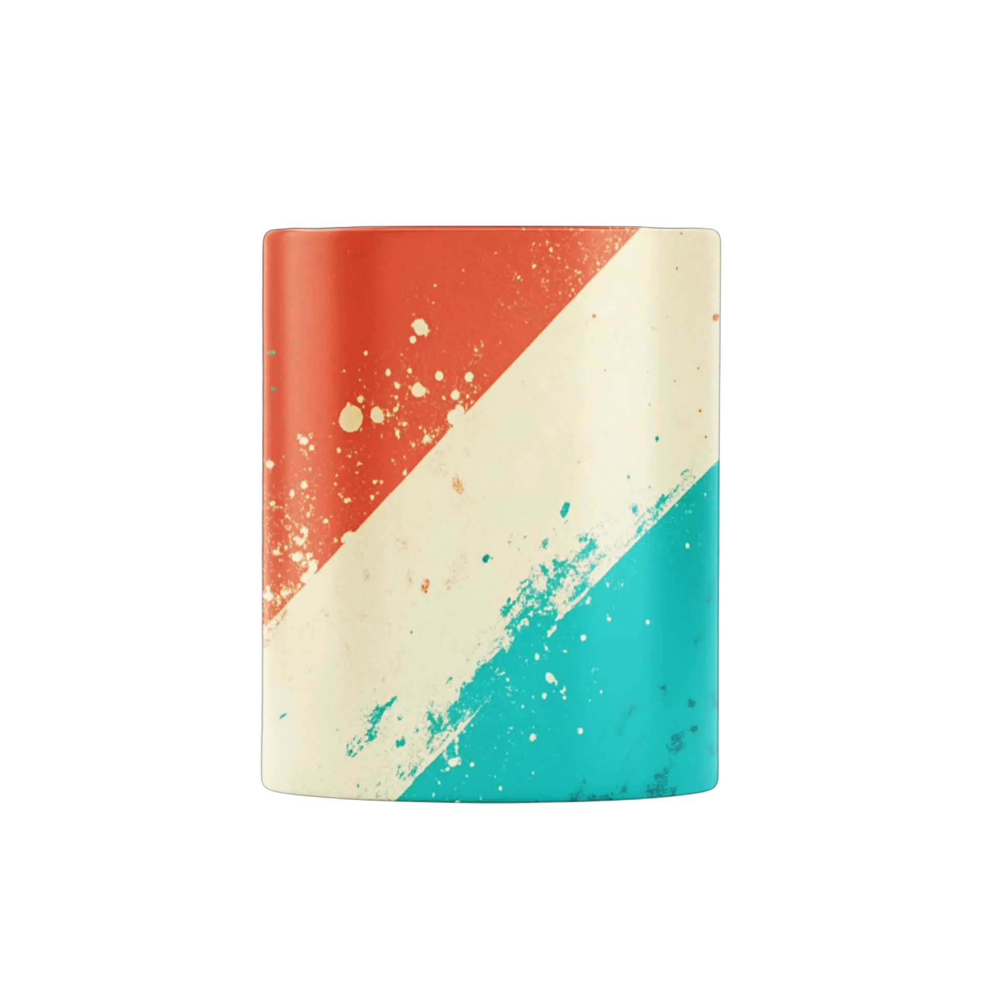 Caneca Porcelana Estampa Colorida Abstrata 325ml - Imagem 2