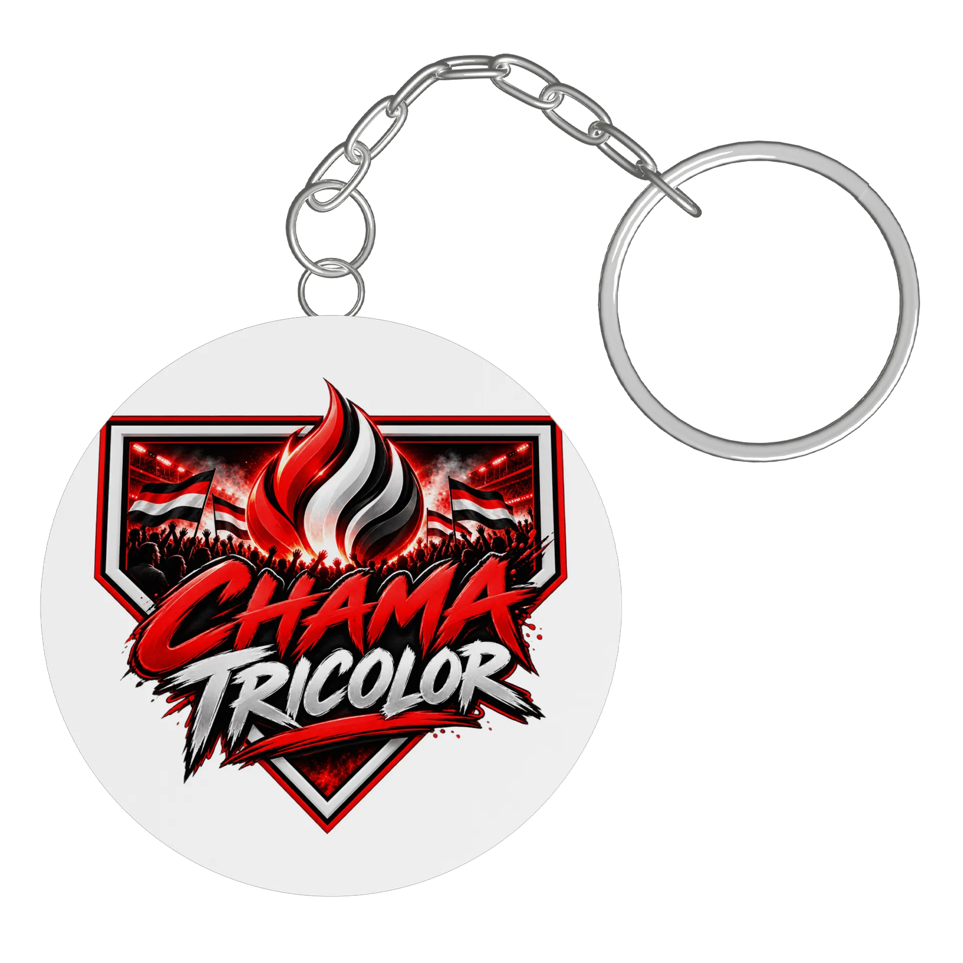 Chaveiro personalizado de CHAMA TRICOLOR — imagem 2 de 3